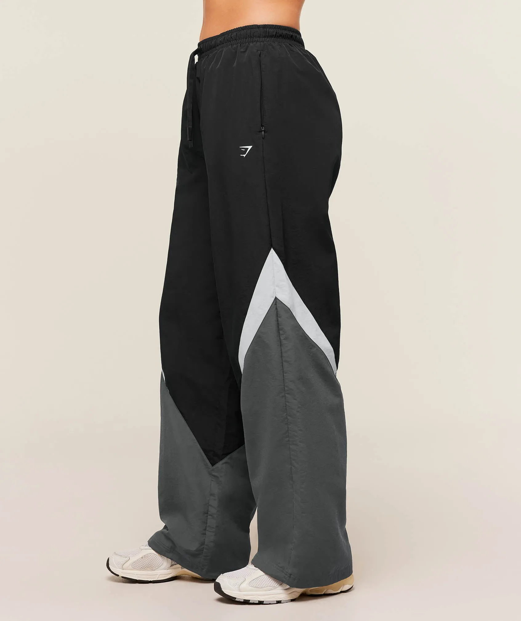 Gymshark Contrast Track Pants - Black/Graphite Grey/Oat White sold by Gymshark product image thumbnail 3
