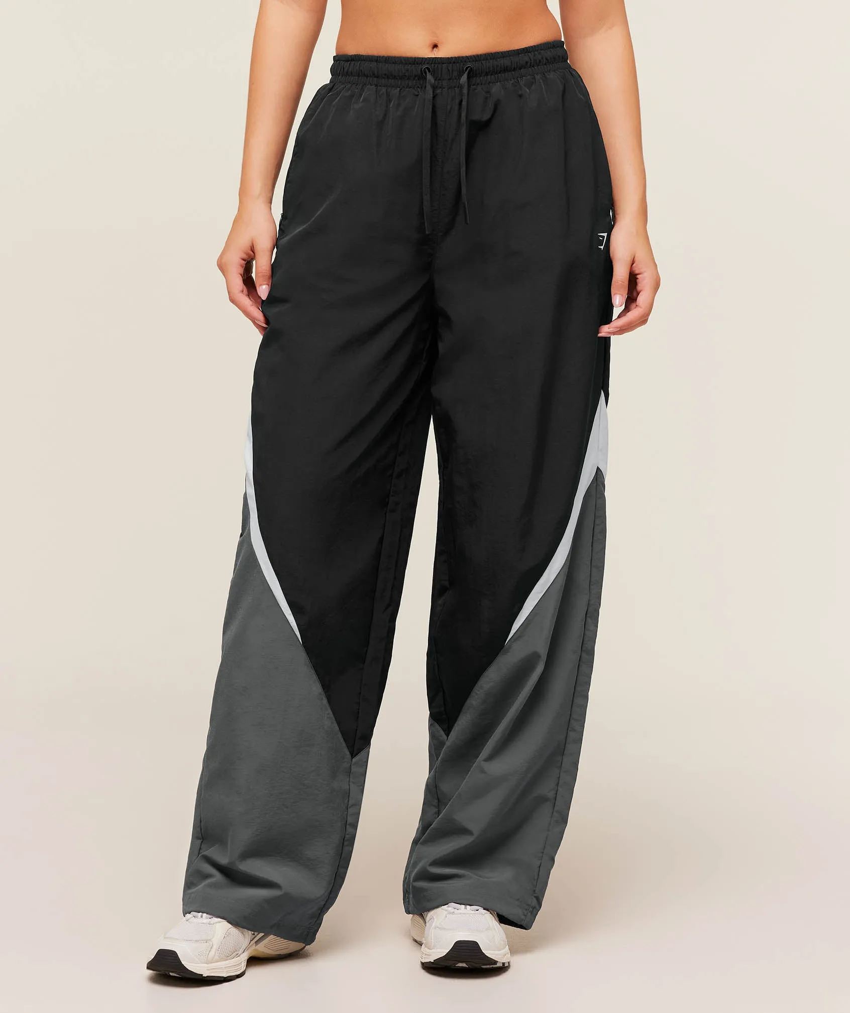 Gymshark Contrast Track Pants - Black/Graphite Grey/Oat White sold by Gymshark