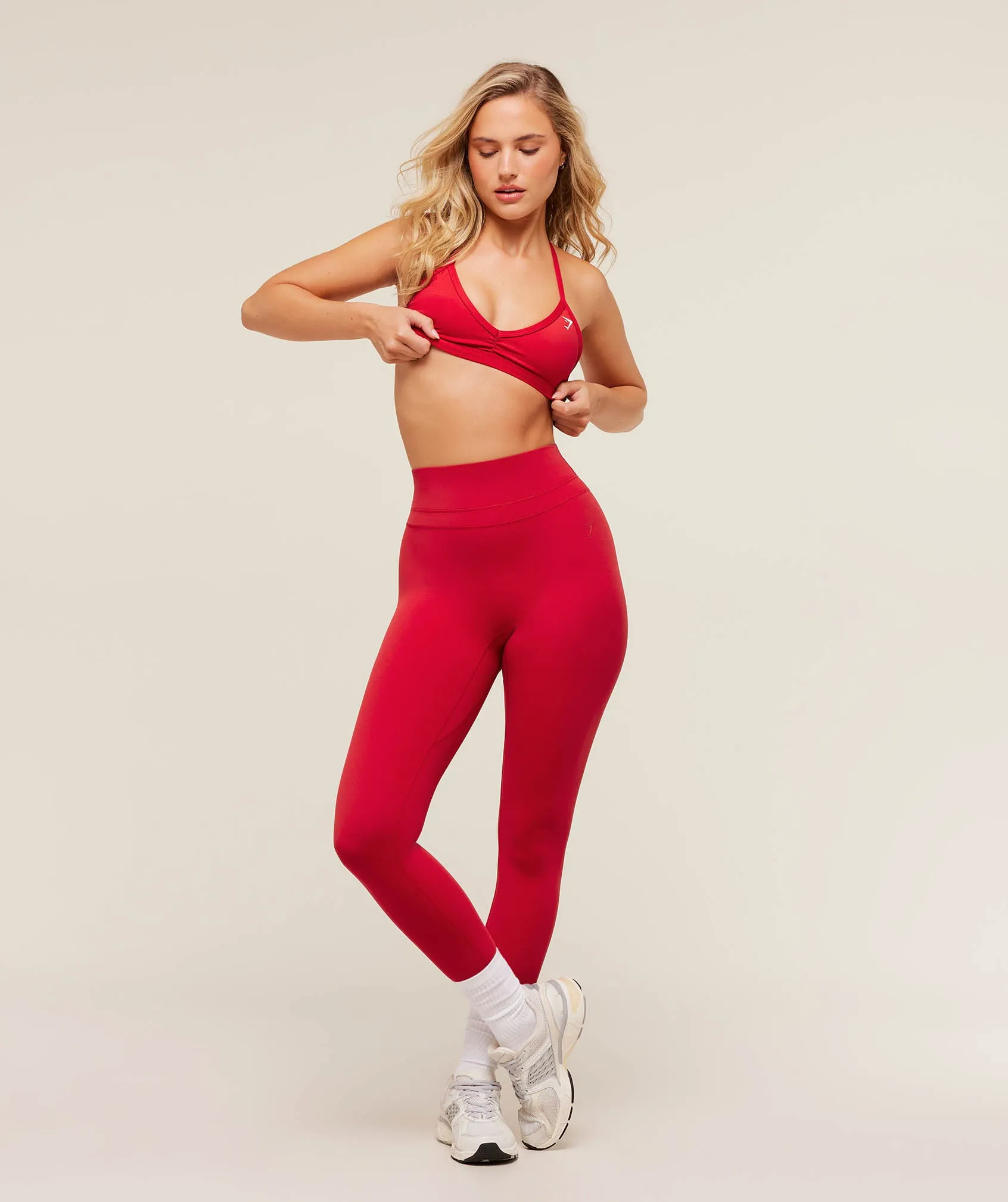 Gymshark Whitney Leggings - Carmine Red sold by Gymshark product image thumbnail 4