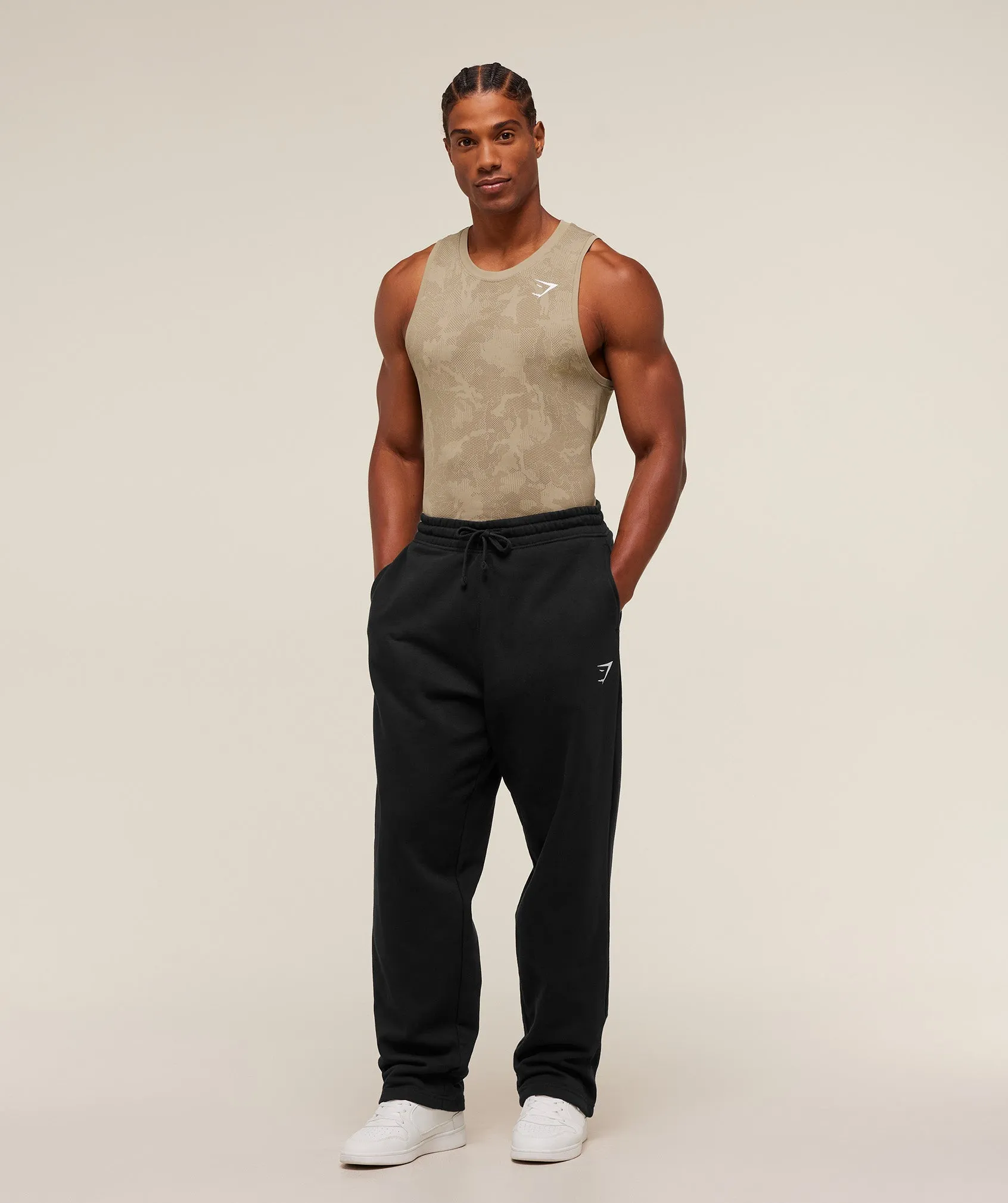 Gymshark Geo Seamless Tank - Cement Brown/Soul Brown sold by Gymshark product image thumbnail 4