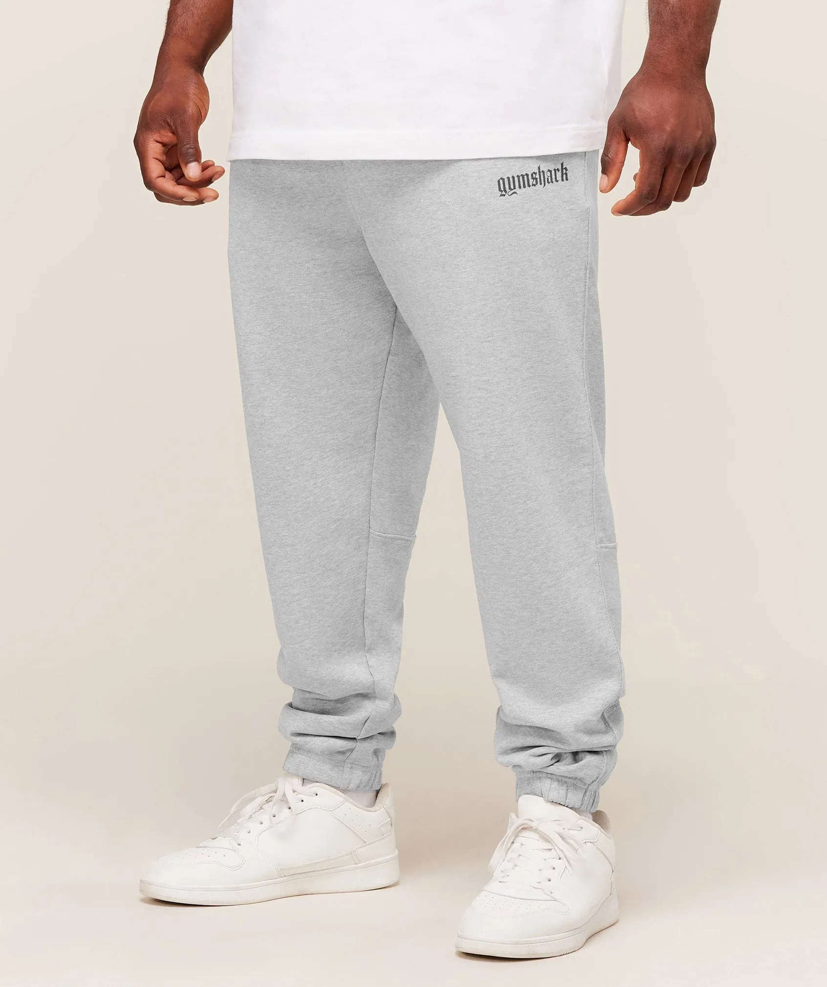 Gymshark Olde English Joggers - Soft Grey Marl sold by Gymshark product image thumbnail 2