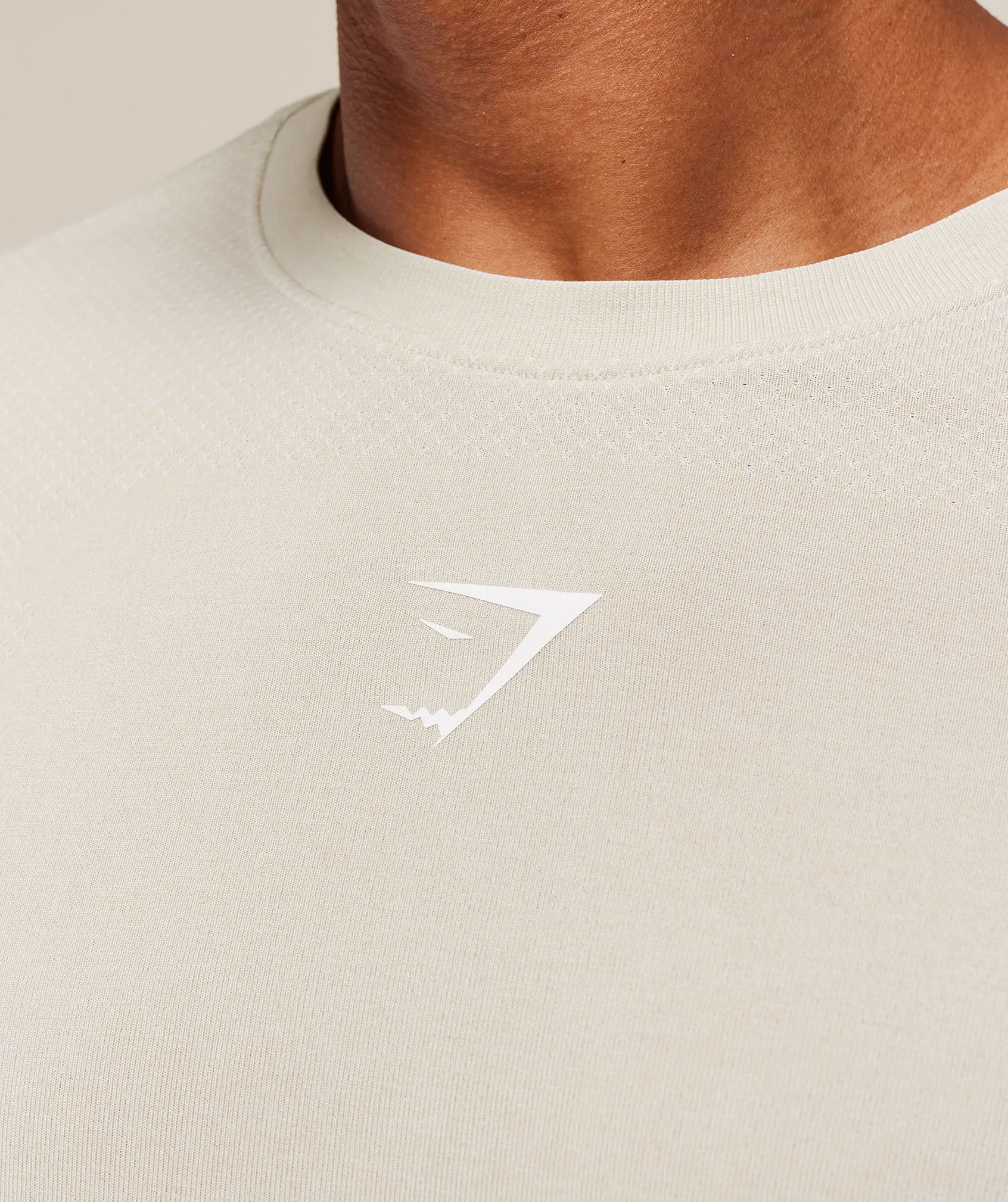 Gymshark Lightweight Seamless T-Shirt - Pebble Grey/White sold by Gymshark product image thumbnail 5