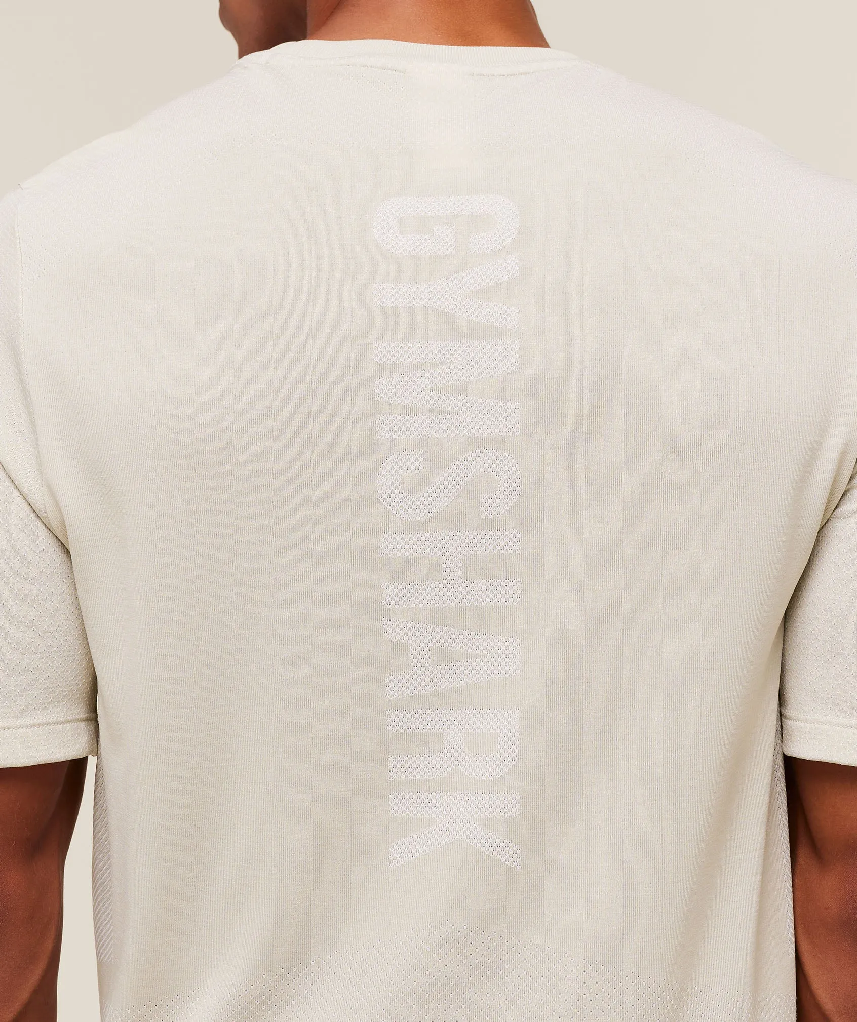 Gymshark Lightweight Seamless T-Shirt - Pebble Grey/White sold by Gymshark product image thumbnail 4