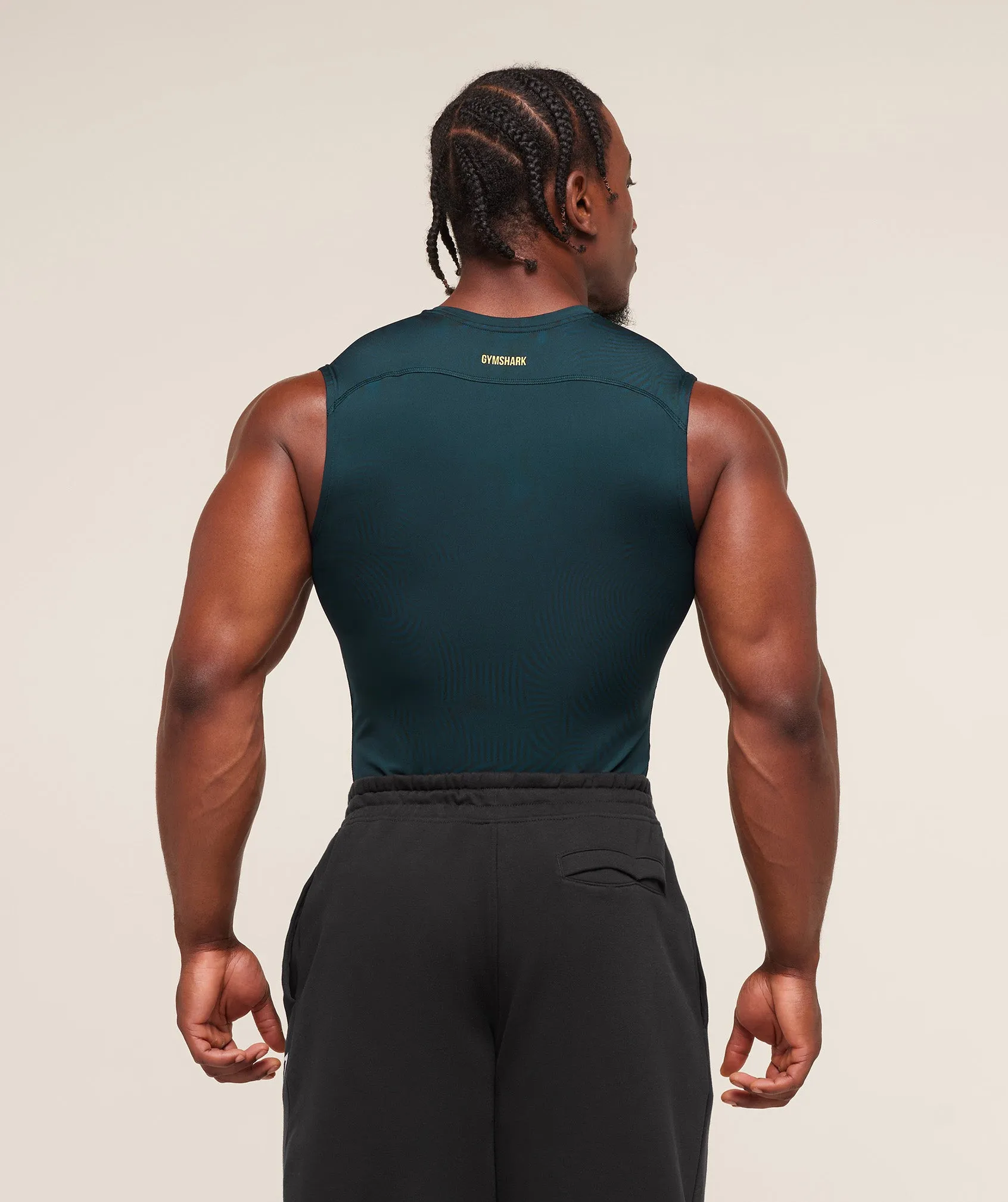 Gymshark Element Tank - Deep Petrol Blue/Sorbet Yellow sold by Gymshark product image thumbnail 2