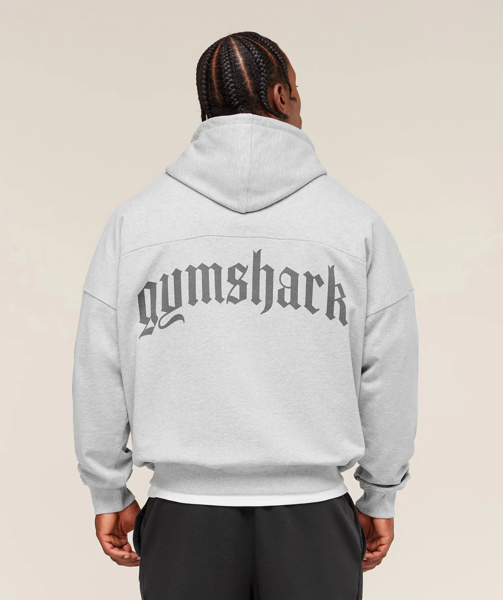 Gymshark Olde English Hoodie - Soft Grey Marl sold by Gymshark product image thumbnail 2