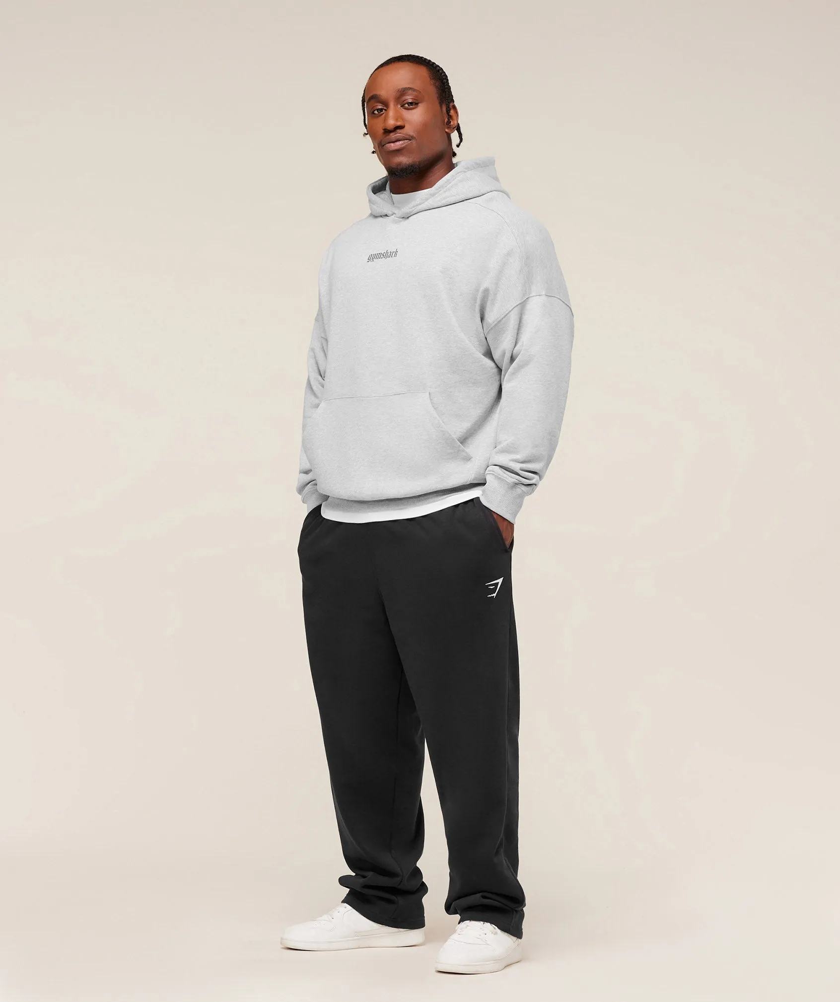 Gymshark Olde English Hoodie - Soft Grey Marl sold by Gymshark product image thumbnail 4