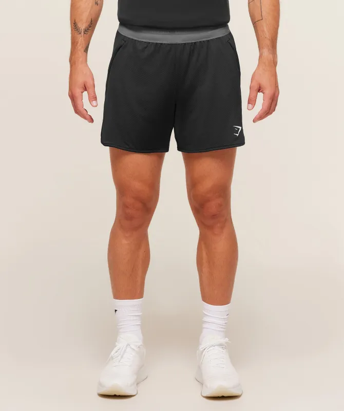 Gymshark Mesh Hybrid 5" Shorts - Black sold by Gymshark
