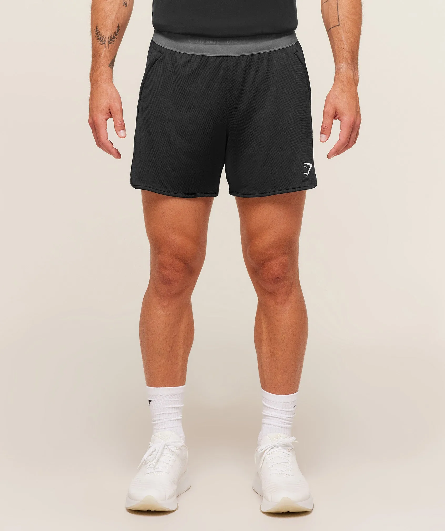 Gymshark Mesh Hybrid 5" Shorts - Black sold by Gymshark