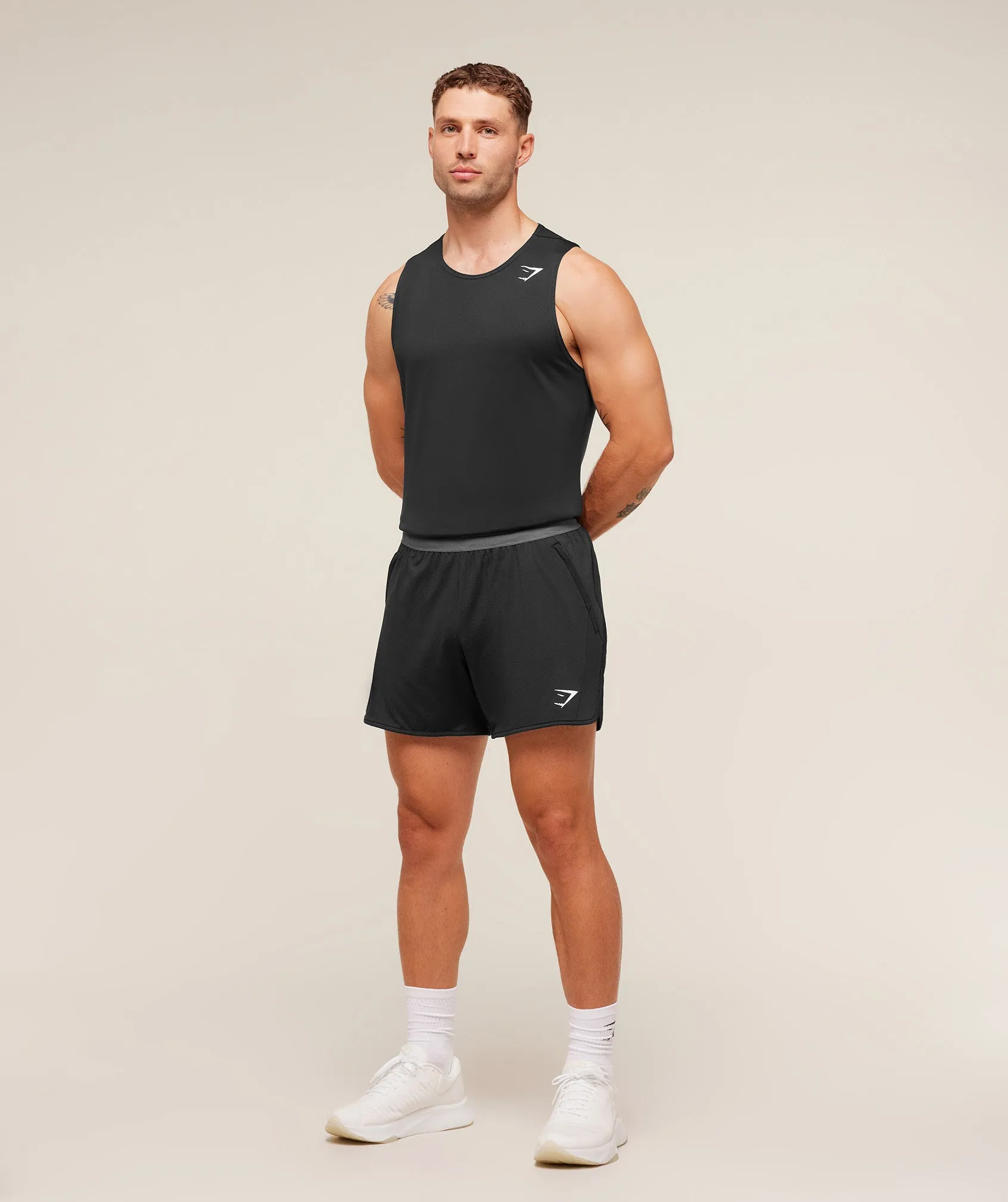 Gymshark Mesh Hybrid 5" Shorts - Black sold by Gymshark product image thumbnail 4