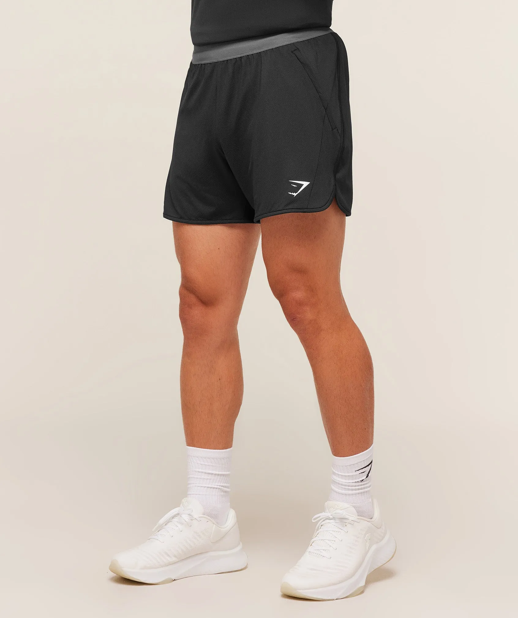 Gymshark Mesh Hybrid 5" Shorts - Black sold by Gymshark product image thumbnail 3