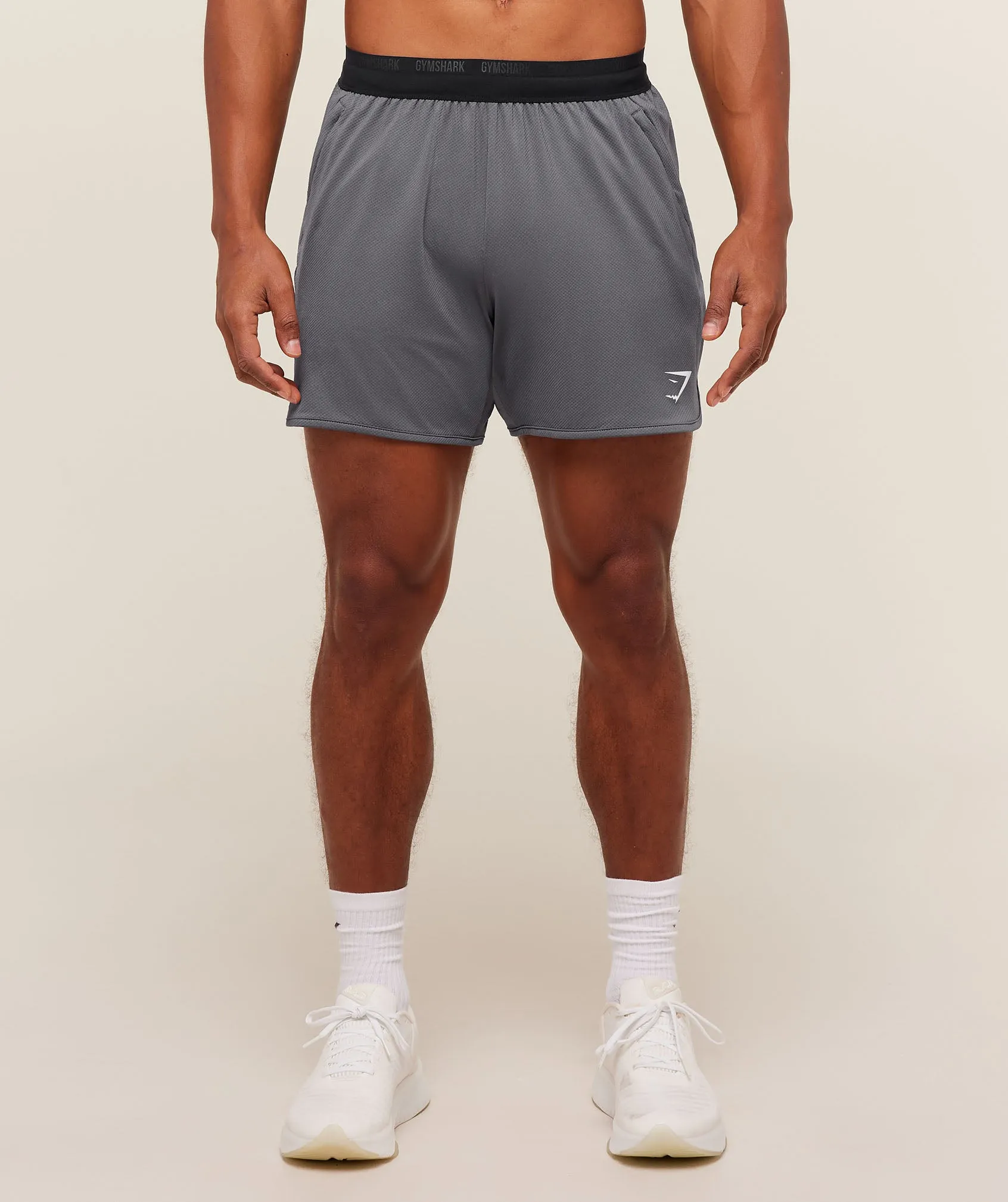 Gymshark Mesh Hybrid 5" Shorts - Dark Grey sold by Gymshark