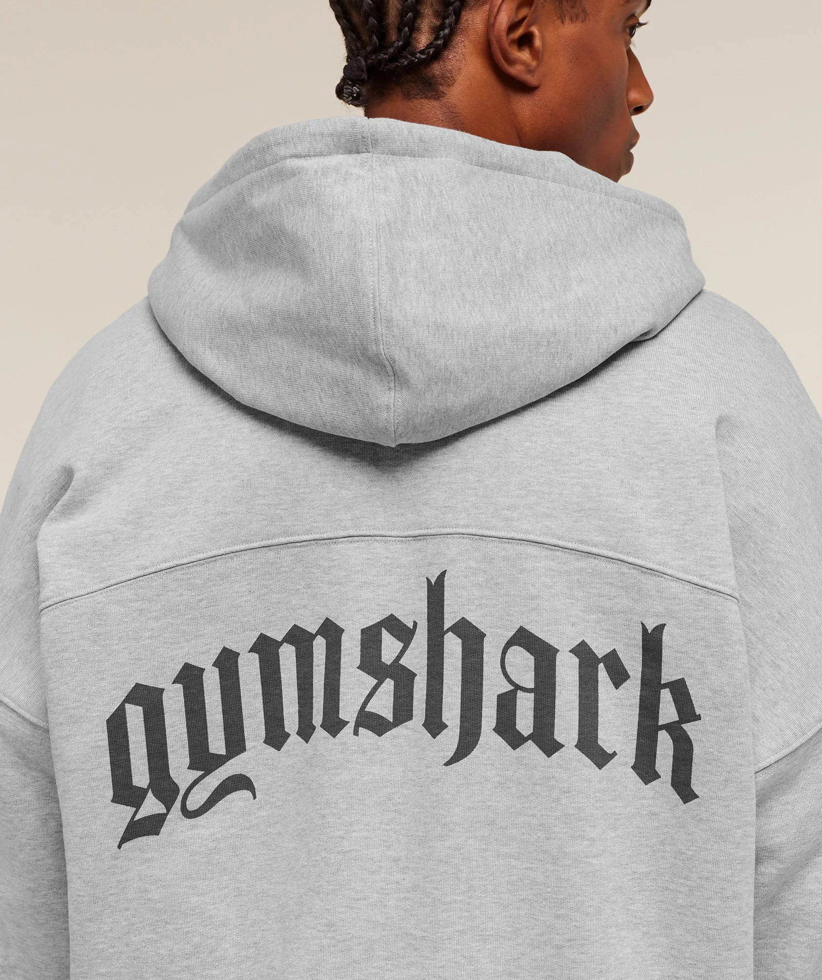 Gymshark Olde English Zip Up Hoodie - Soft Grey Marl sold by Gymshark product image thumbnail 5