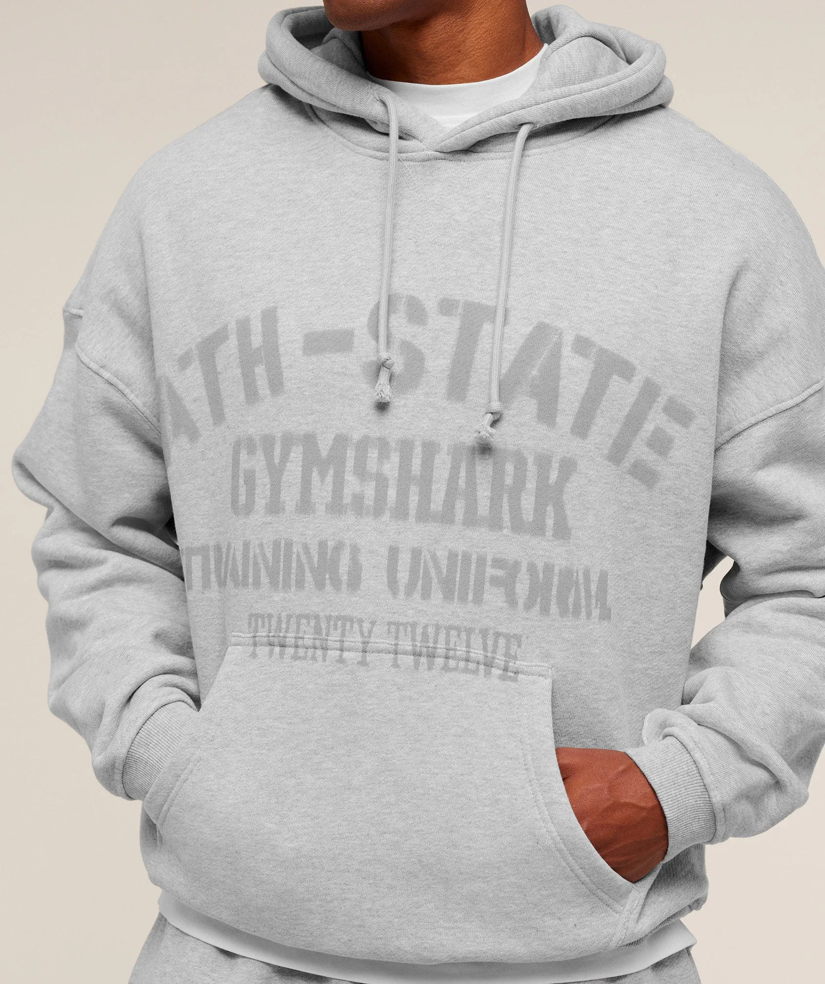 Gymshark Collegiate Hoodie - Bros Soft Grey Marl sold by Gymshark product image thumbnail 5