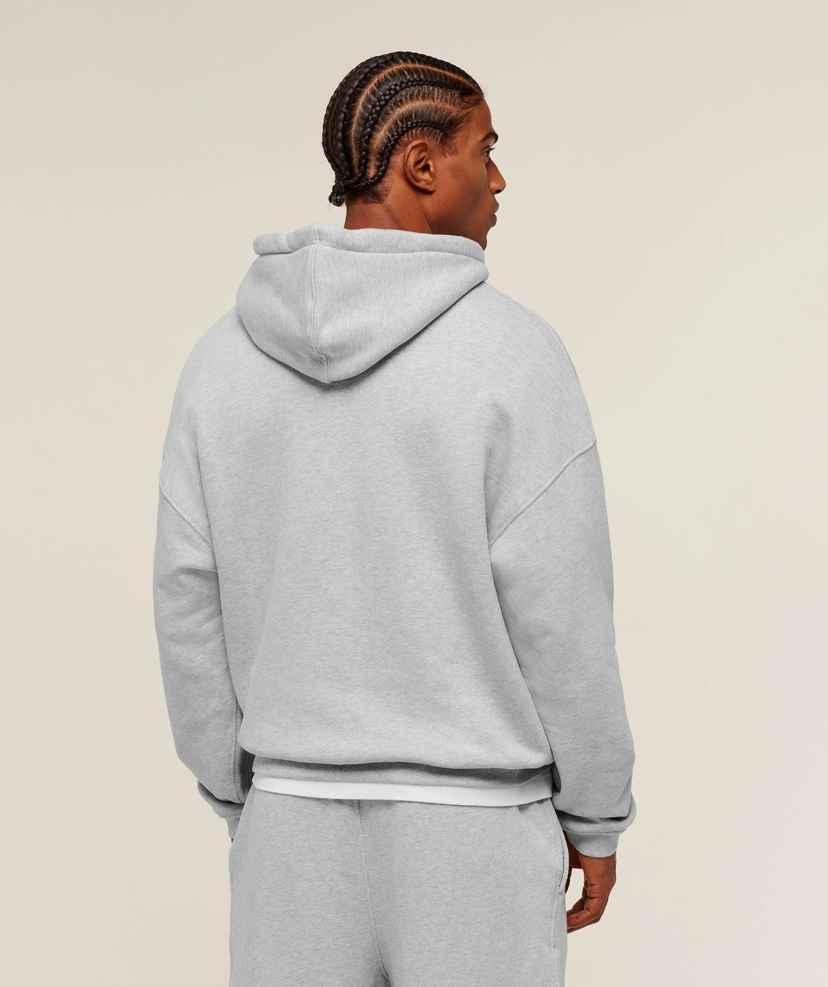 Gymshark Collegiate Hoodie - Bros Soft Grey Marl sold by Gymshark product image thumbnail 2