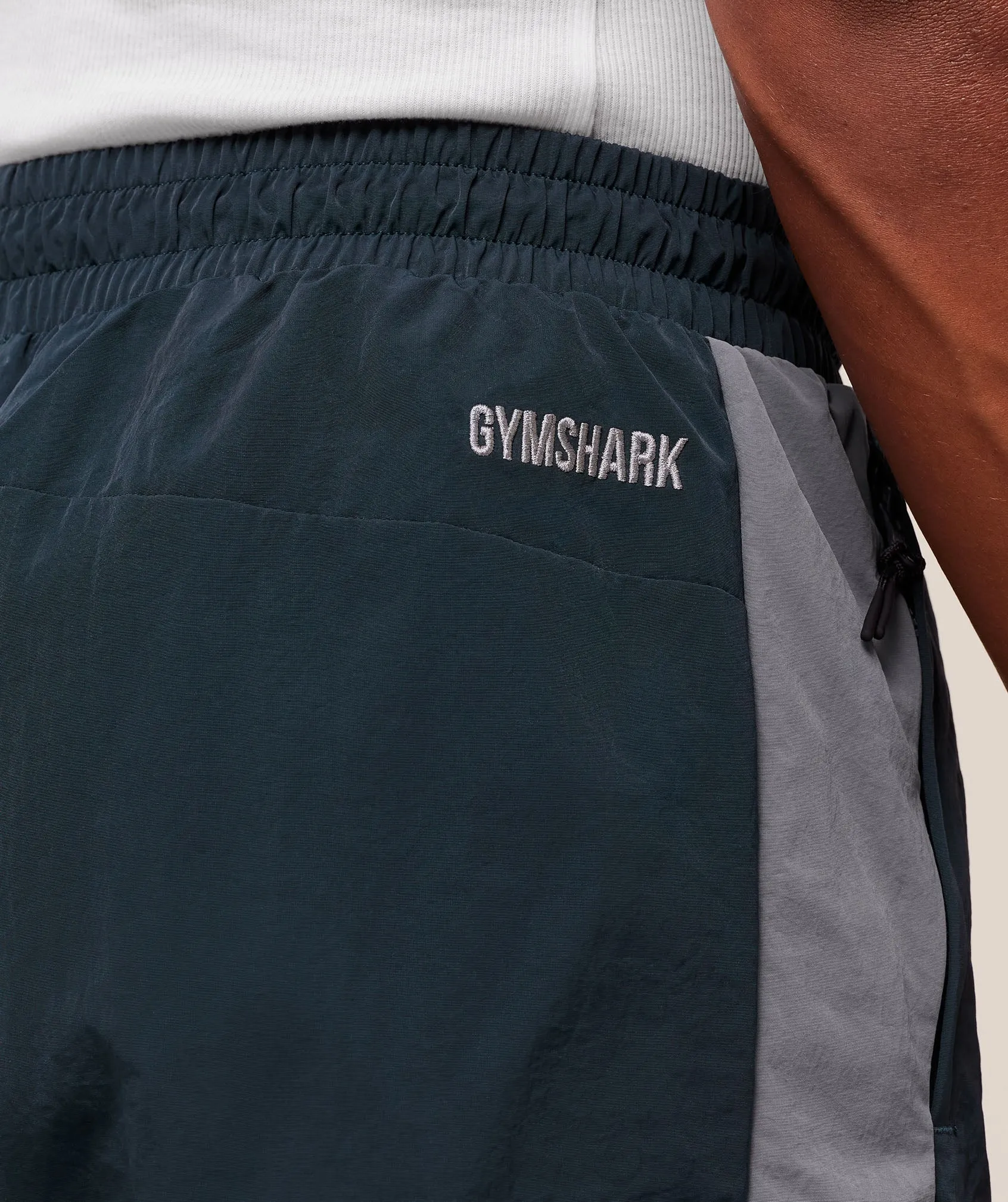 Gymshark Retro Track Pants - Deep Petrol Blue/Iron Blue/Denim Grey sold by Gymshark product image thumbnail 5