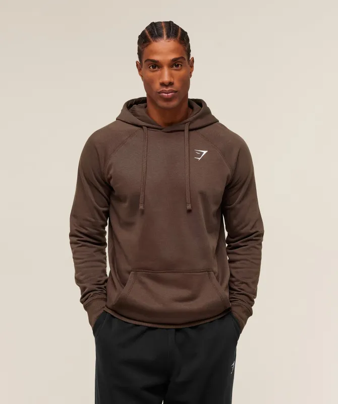 Gymshark Crest Hoodie - Archive Brown sold by Gymshark