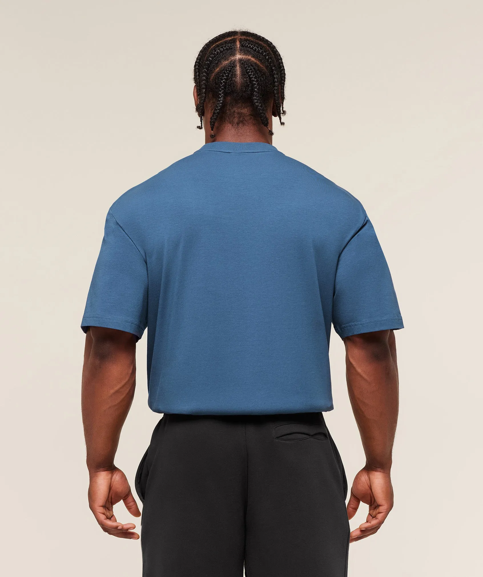 Gymshark Essential Oversized T-Shirt - Compound Blue sold by Gymshark product image thumbnail 2