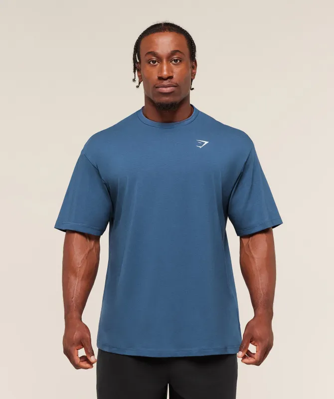 Gymshark Essential Oversized T-Shirt - Compound Blue sold by Gymshark