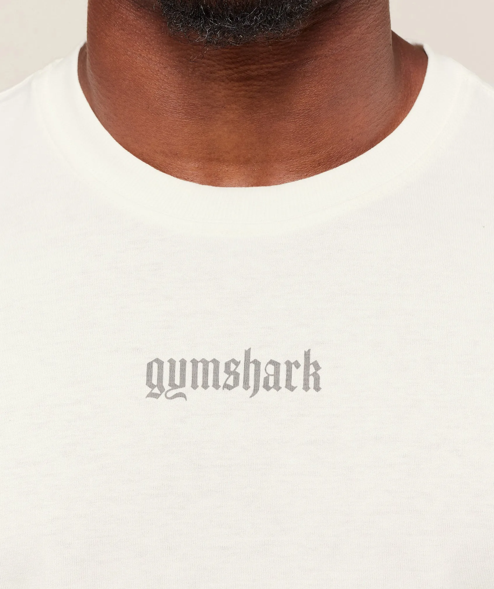 Gymshark Olde English T-Shirt - Soft White sold by Gymshark product image thumbnail 5