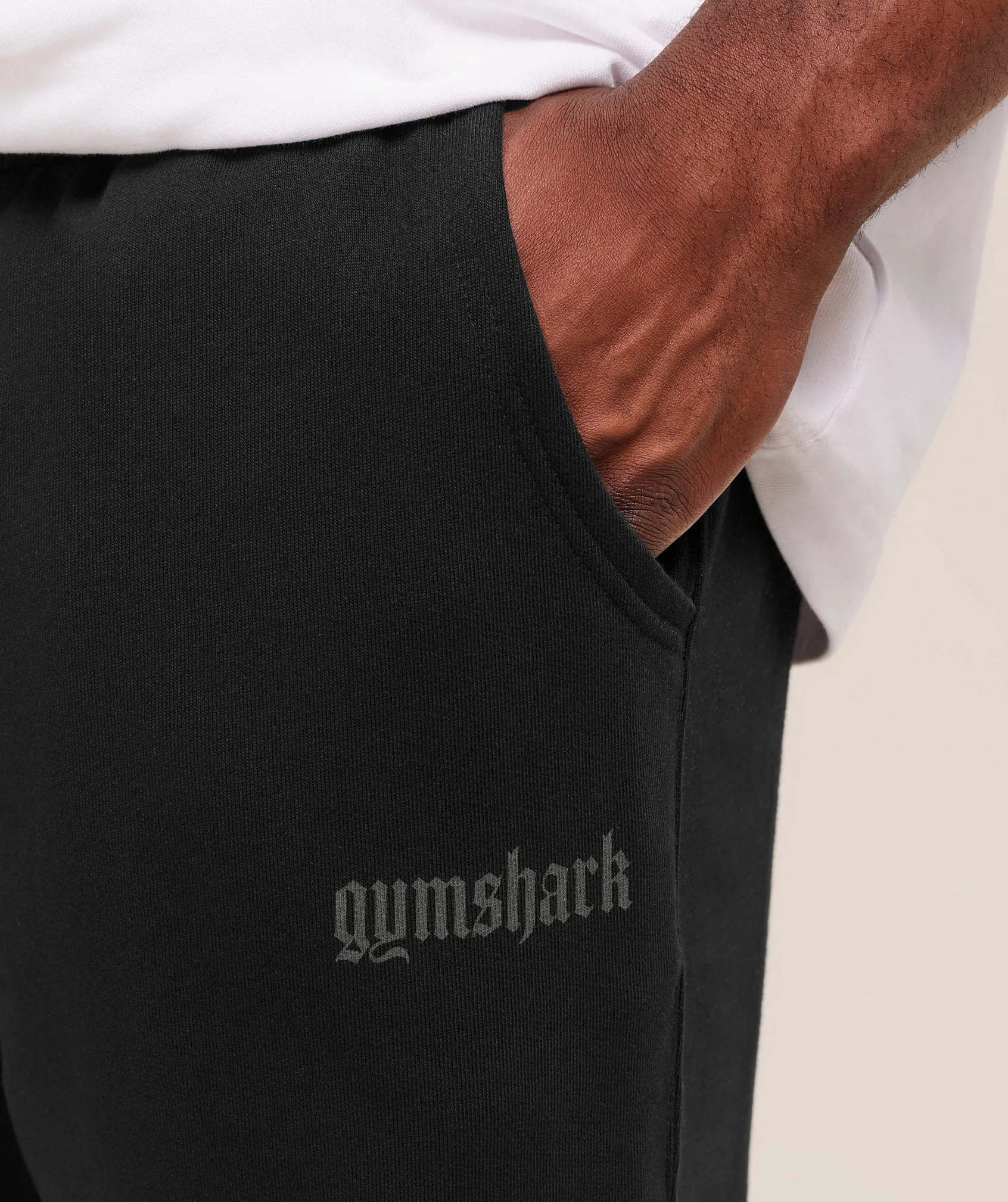 Gymshark Olde English Joggers - Black sold by Gymshark product image thumbnail 5