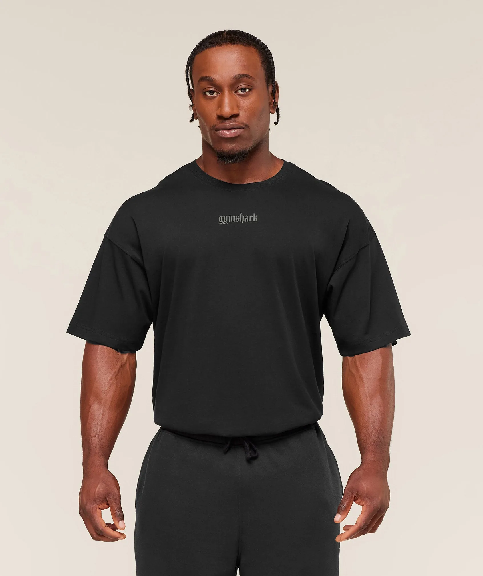 Gymshark Olde English T-Shirt - Black sold by Gymshark