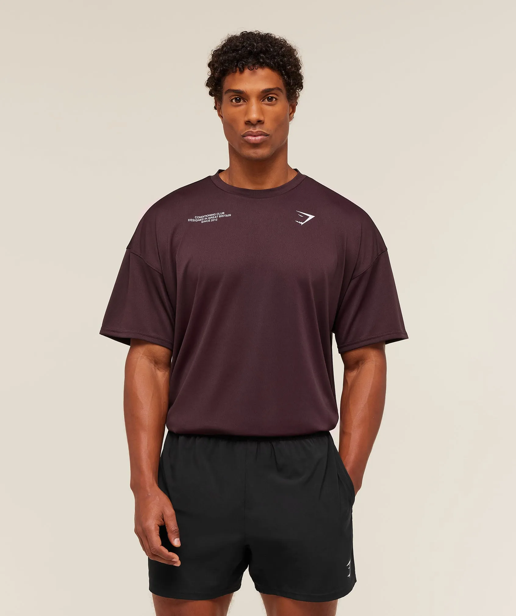 Gymshark Conditioning Club Oversized T-Shirt - Cherry Purple sold by Gymshark