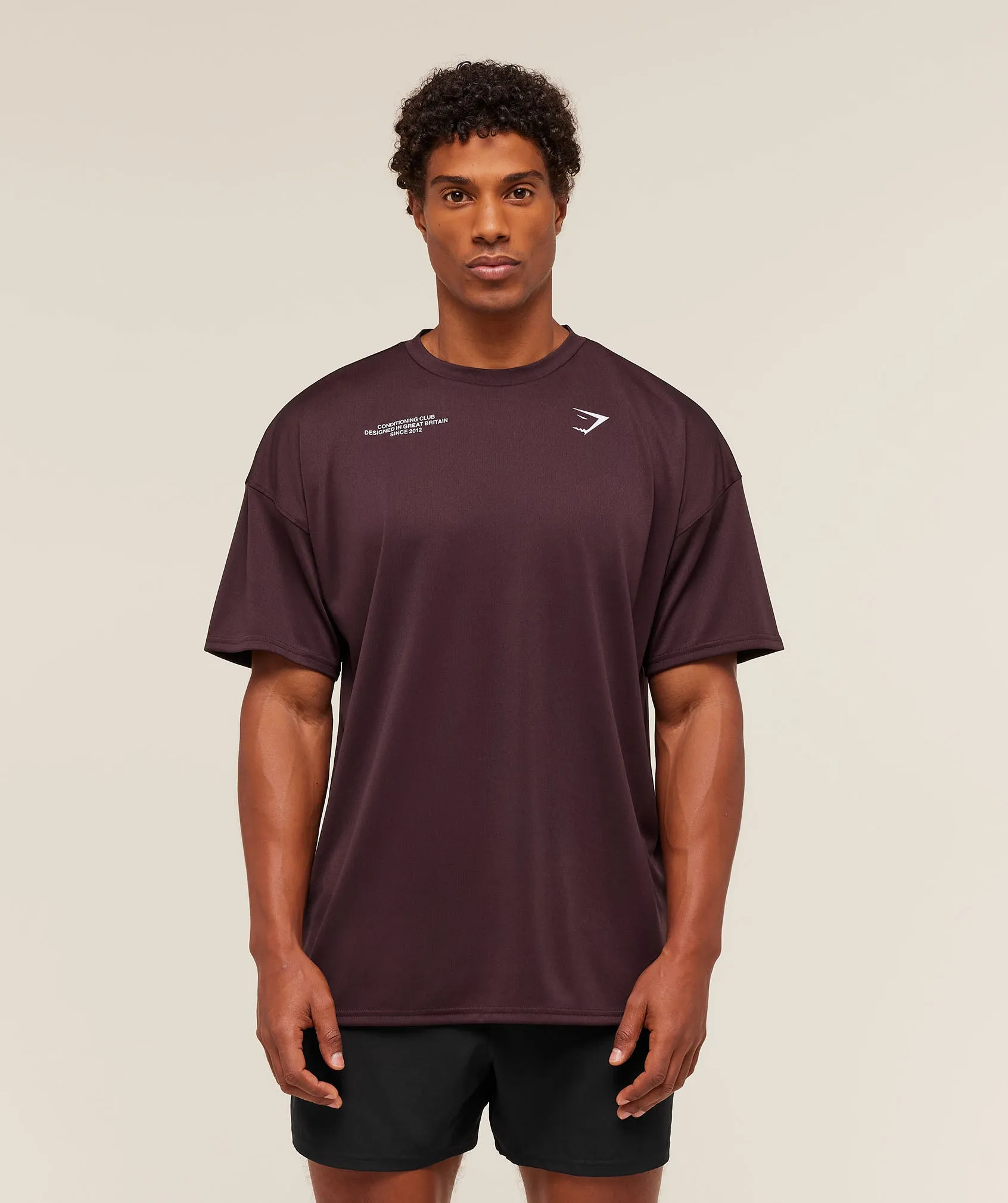 Gymshark Conditioning Club Oversized T-Shirt - Cherry Purple sold by Gymshark product image thumbnail 3