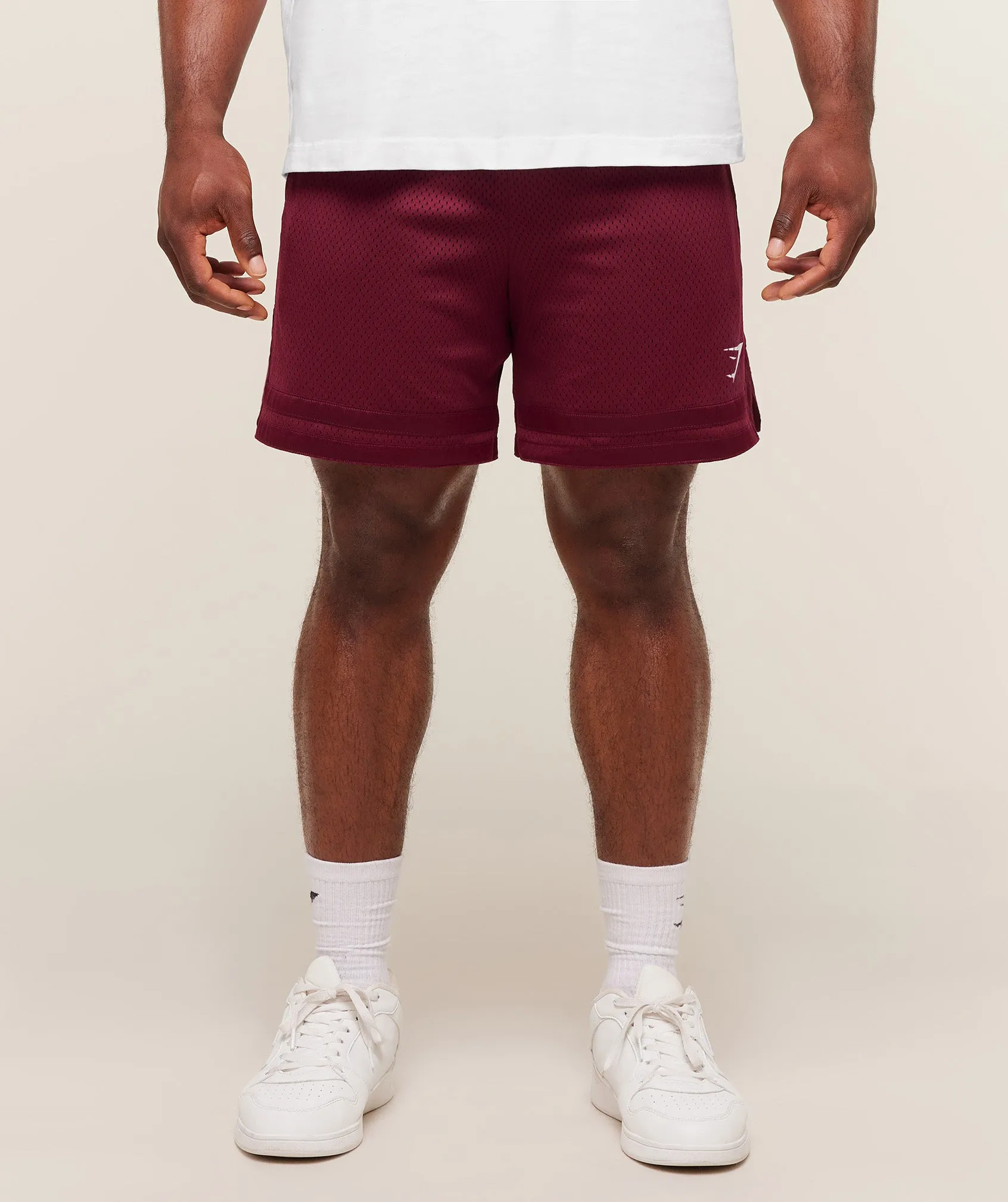 Gymshark Campus Mesh Shorts - Rich Maroon sold by Gymshark