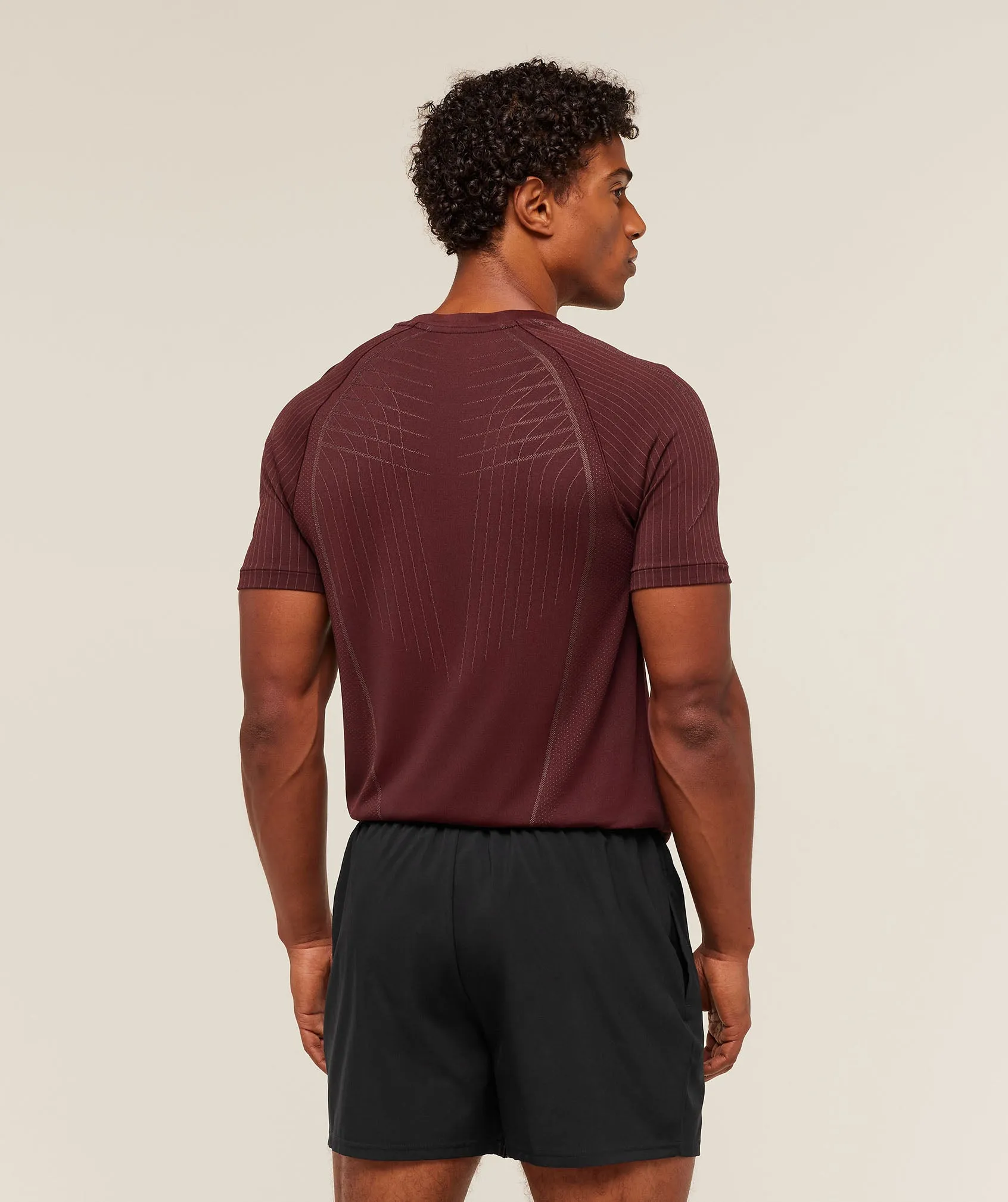 Gymshark Apex Seamless T-Shirt - Rich Maroon/Chestnut Pink sold by Gymshark product image thumbnail 2