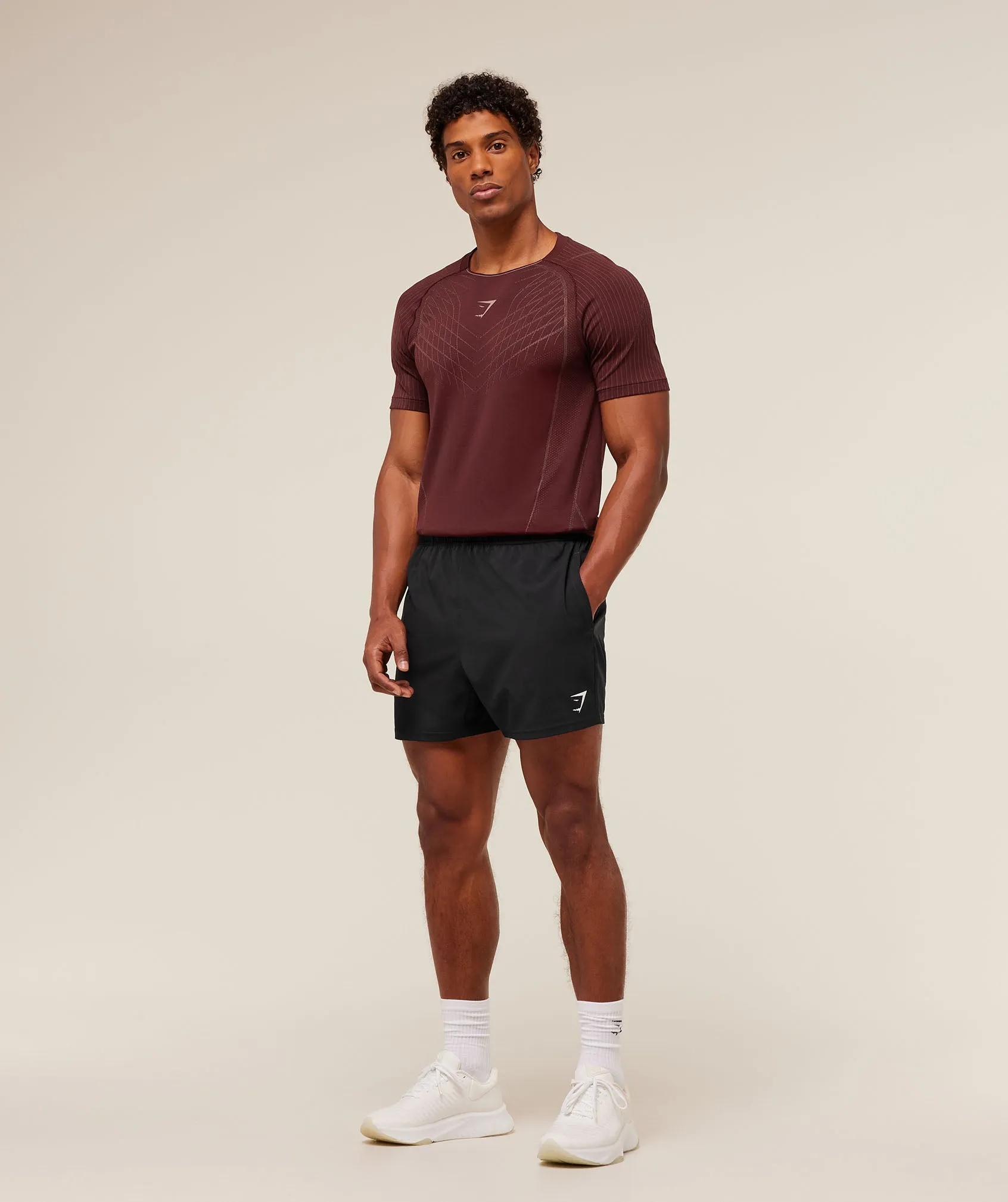 Gymshark Apex Seamless T-Shirt - Rich Maroon/Chestnut Pink sold by Gymshark product image thumbnail 4