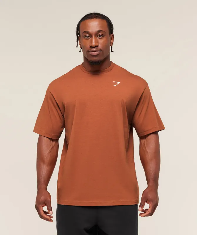 Gymshark Essential Oversized T-Shirt - Spiced Brown sold by Gymshark