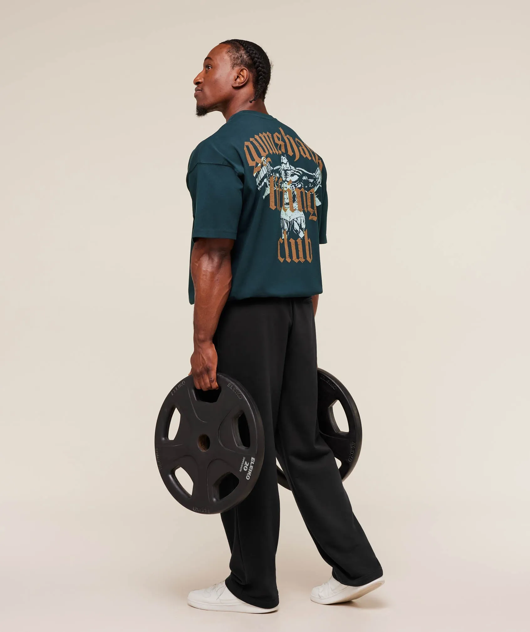 Gymshark Lifting Club T-Shirt - Deep Petrol Blue/Antique Gold sold by Gymshark product image thumbnail 4