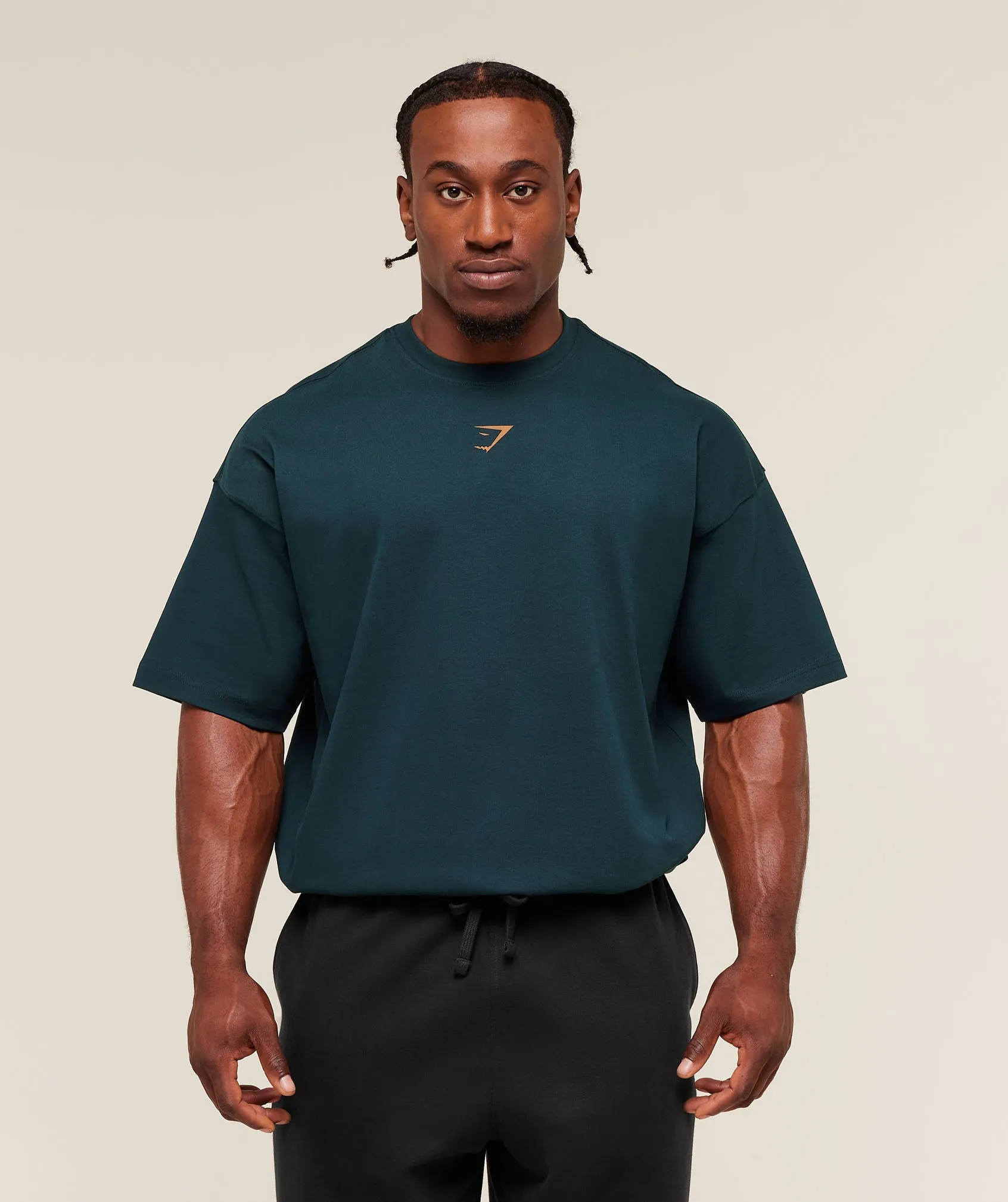 Gymshark Lifting Club T-Shirt - Deep Petrol Blue/Antique Gold sold by Gymshark product image thumbnail 2