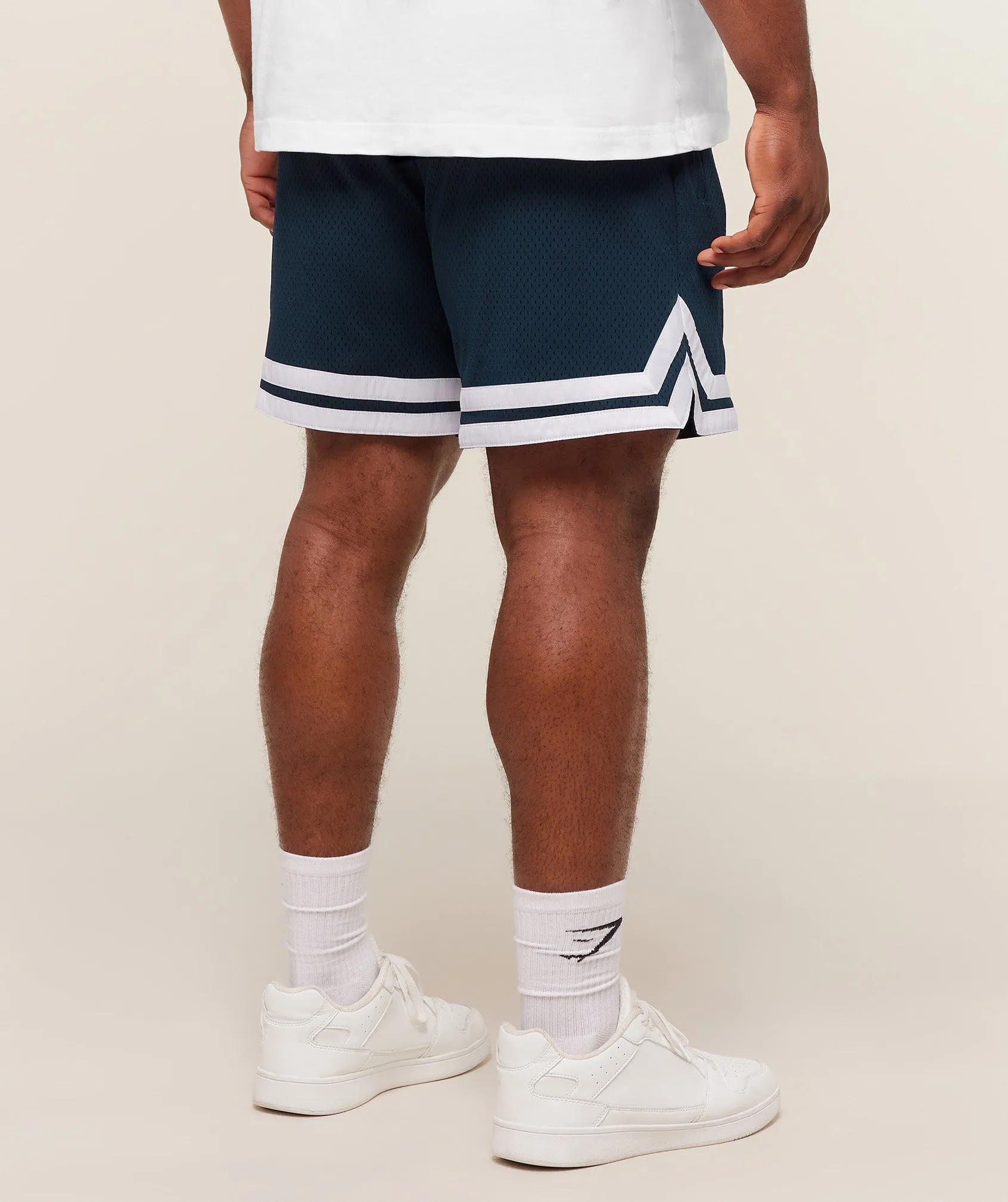 Gymshark Campus Mesh Shorts - Deep Petrol Blue sold by Gymshark product image thumbnail 2