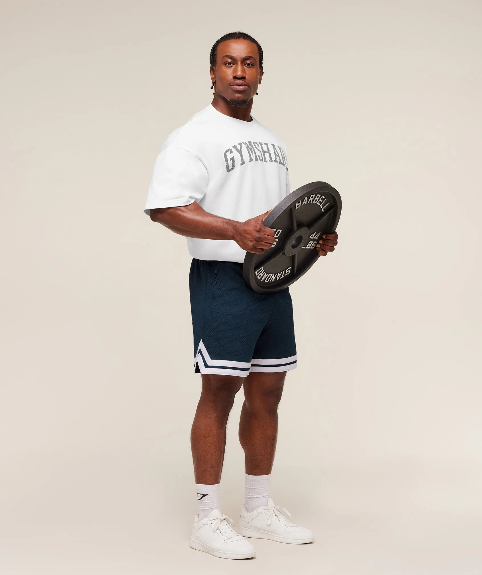 Gymshark Campus Mesh Shorts - Deep Petrol Blue sold by Gymshark product image thumbnail 4