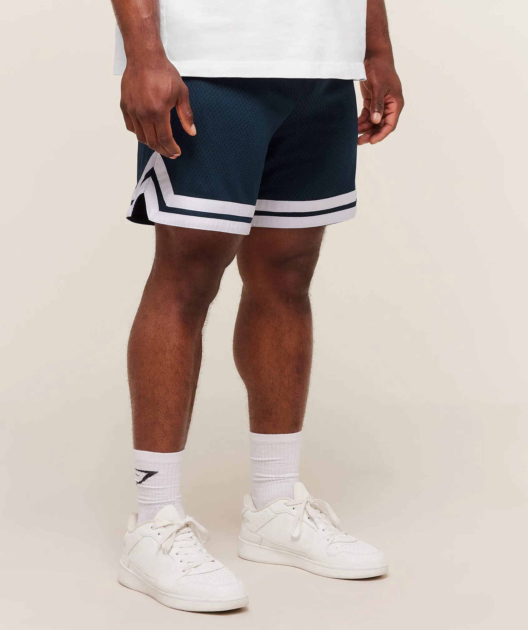 Gymshark Campus Mesh Shorts - Deep Petrol Blue sold by Gymshark product image thumbnail 3