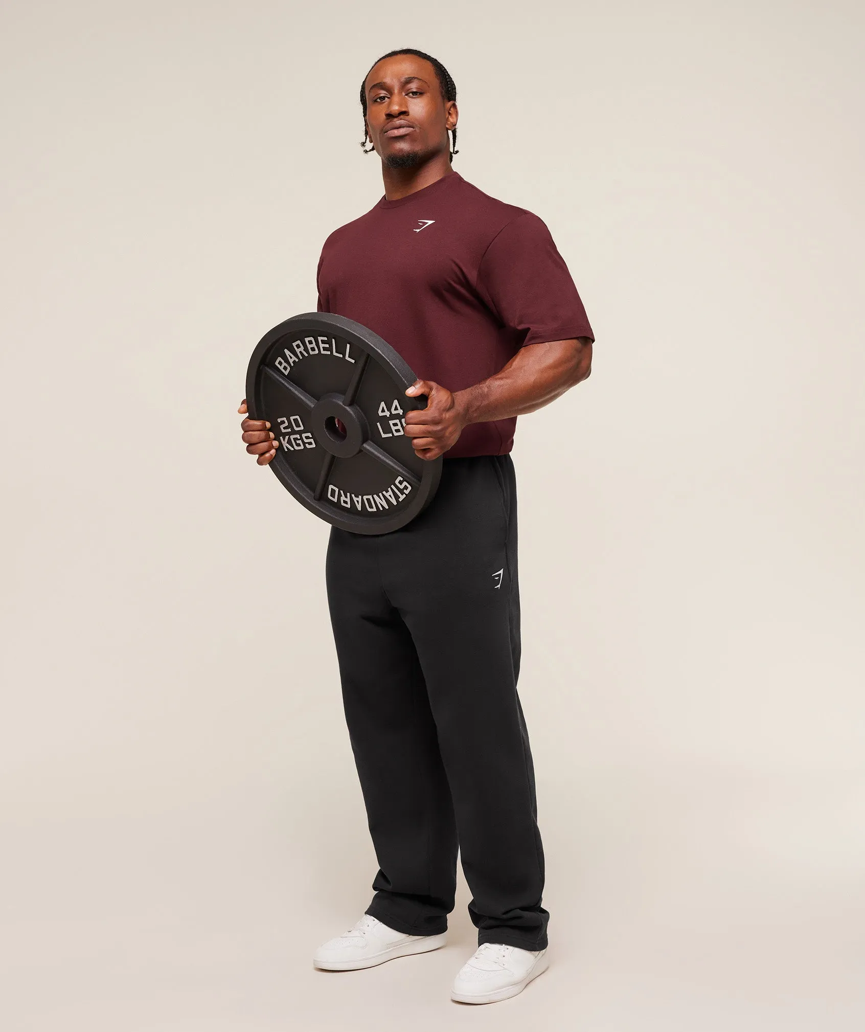 Gymshark Essential Oversized T-Shirt - Rich Maroon sold by Gymshark product image thumbnail 4