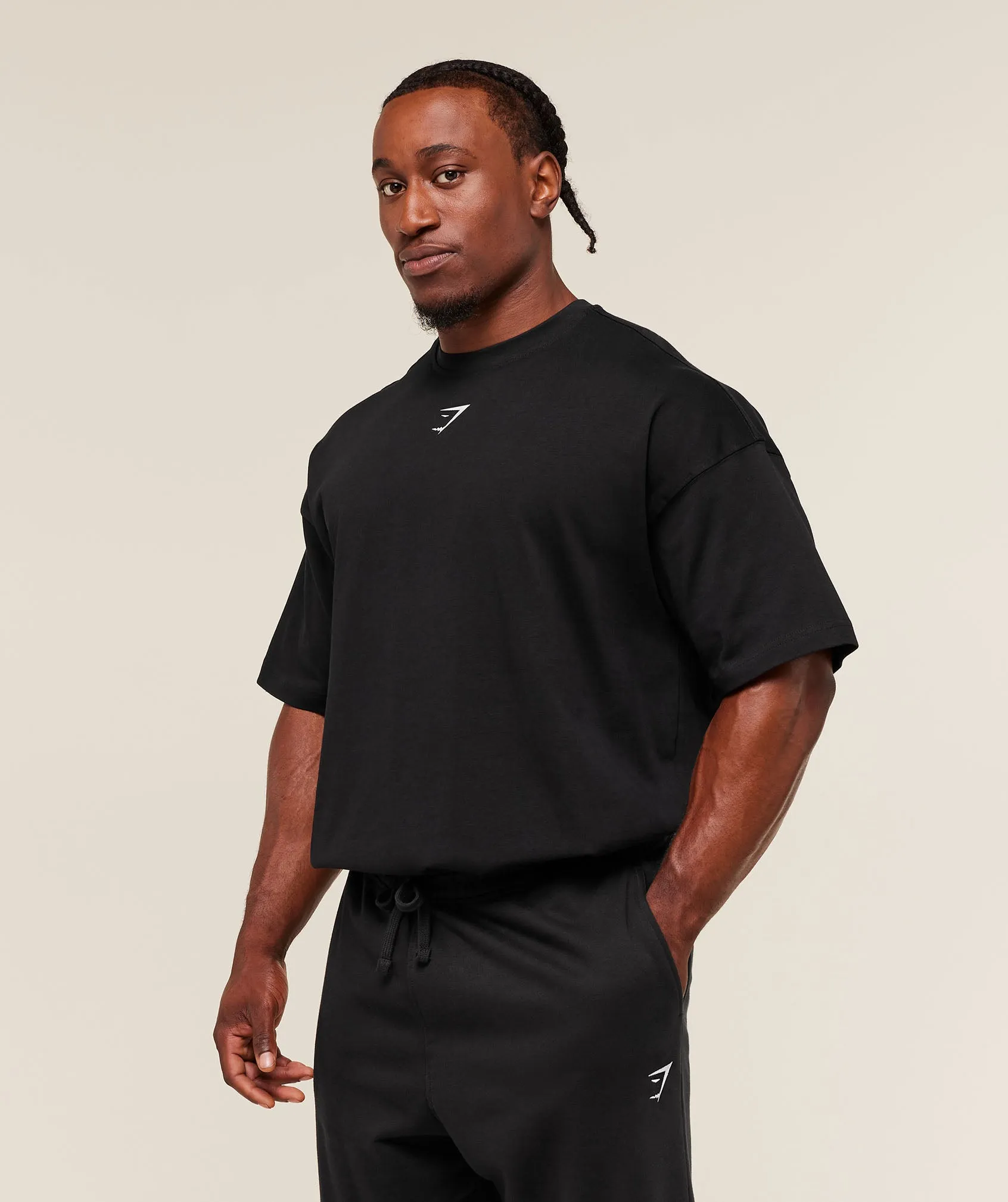 Gymshark Lifting Club T-Shirt - Black/Pebble Grey sold by Gymshark product image thumbnail 3