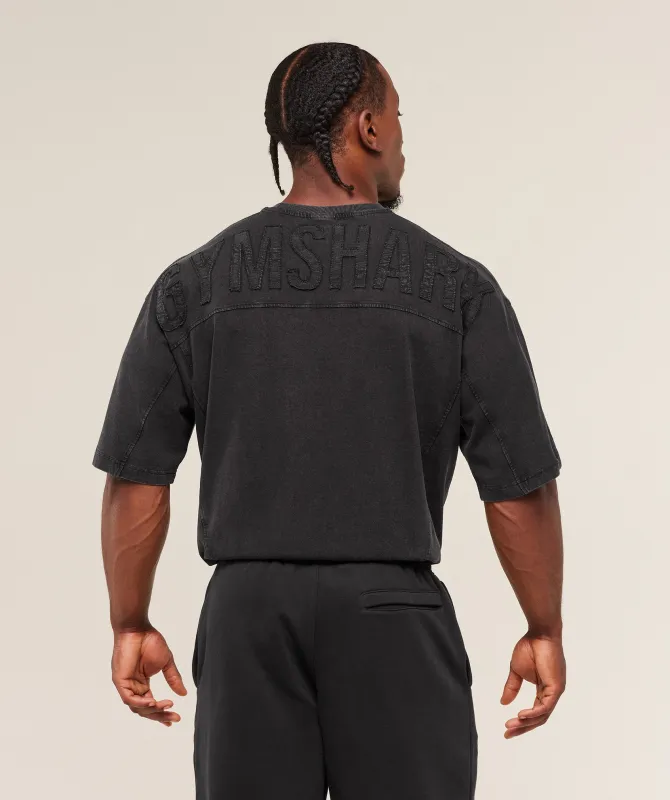 Gymshark Power Washed T-Shirt - GS Black sold by Gymshark