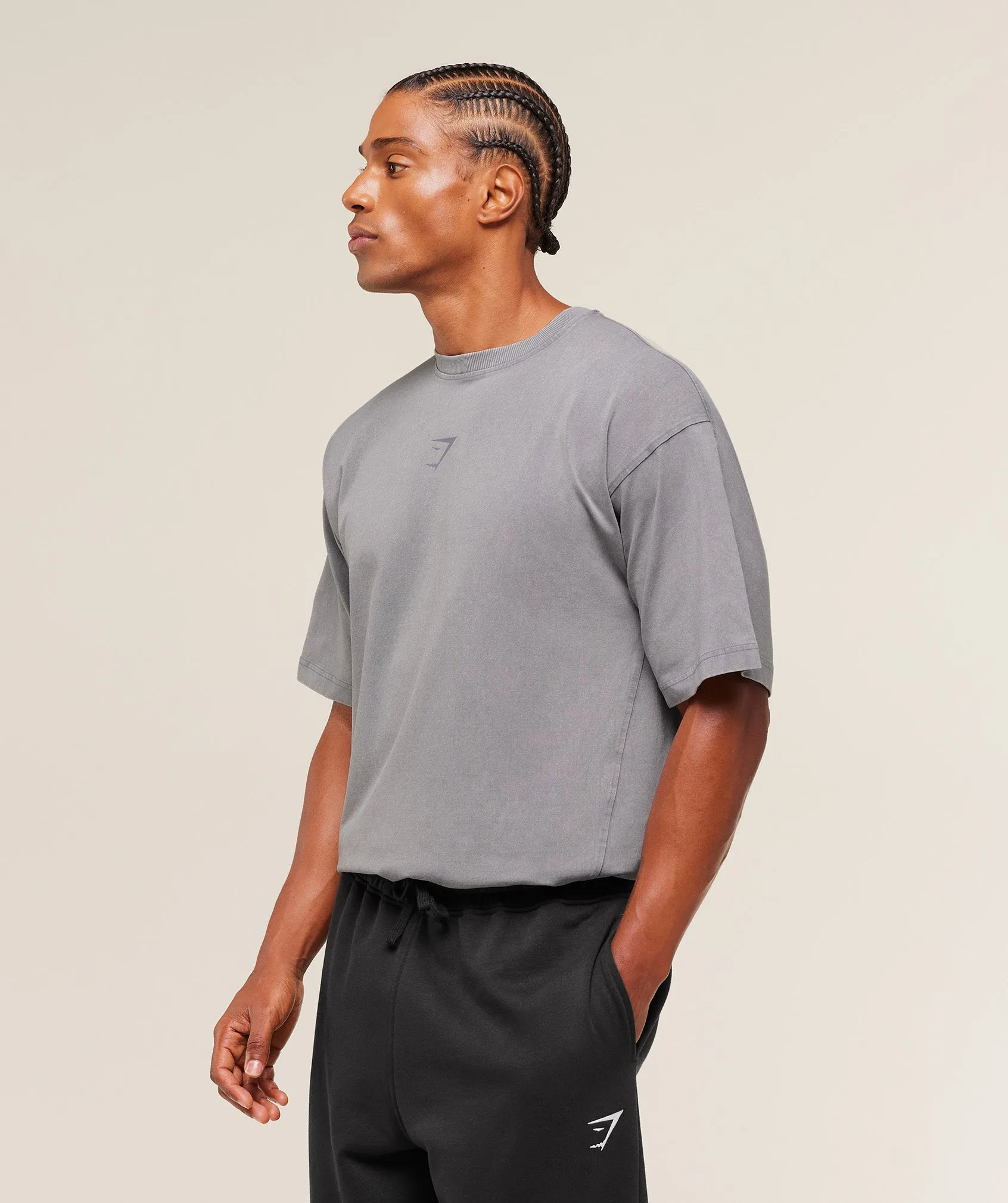 Gymshark Power Washed T-Shirt - GS Medium Grey sold by Gymshark product image thumbnail 3