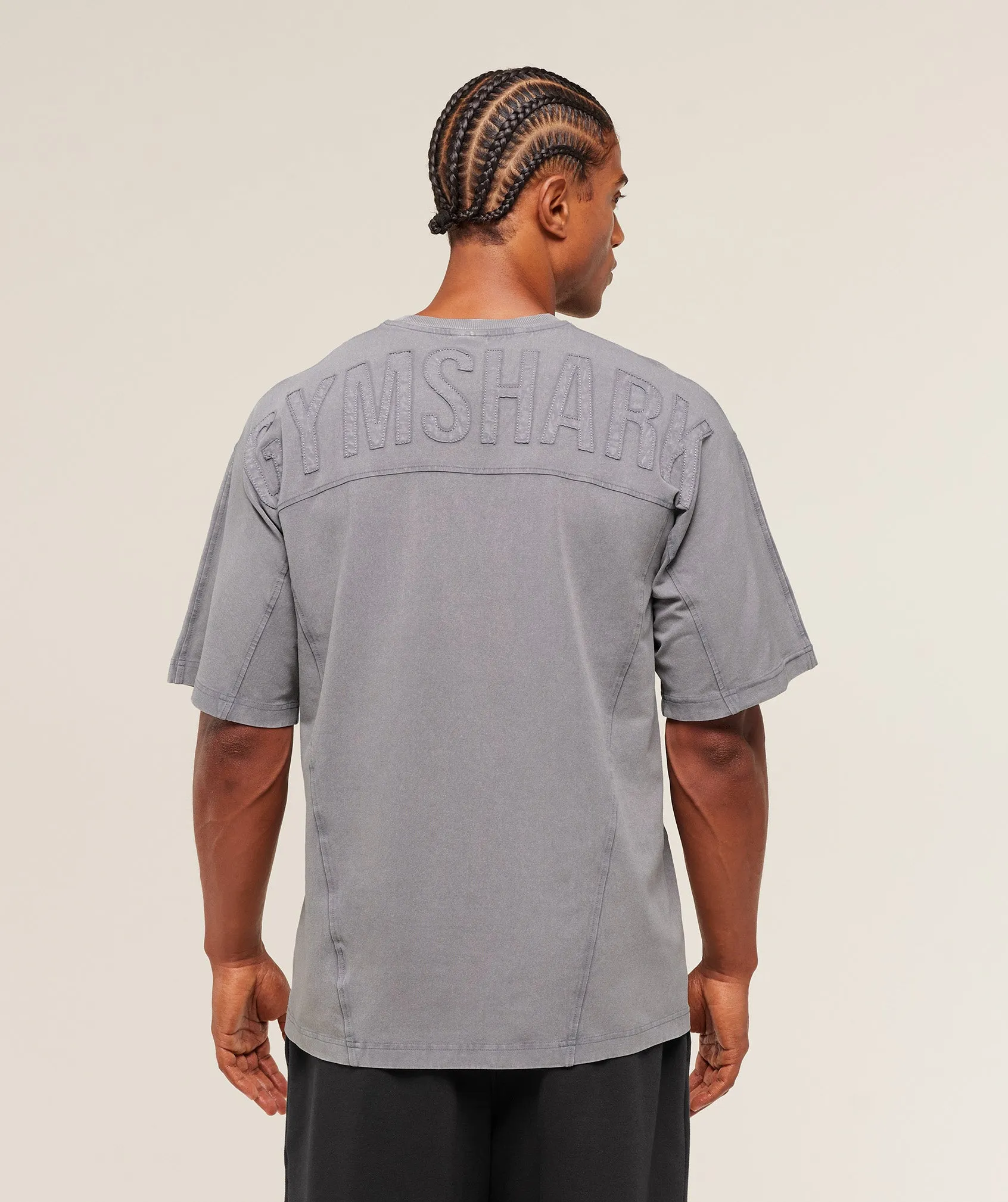 Gymshark Power Washed T-Shirt - GS Medium Grey sold by Gymshark product image thumbnail 5