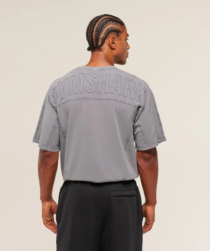 Gymshark Power Washed T-Shirt - GS Medium Grey sold by Gymshark