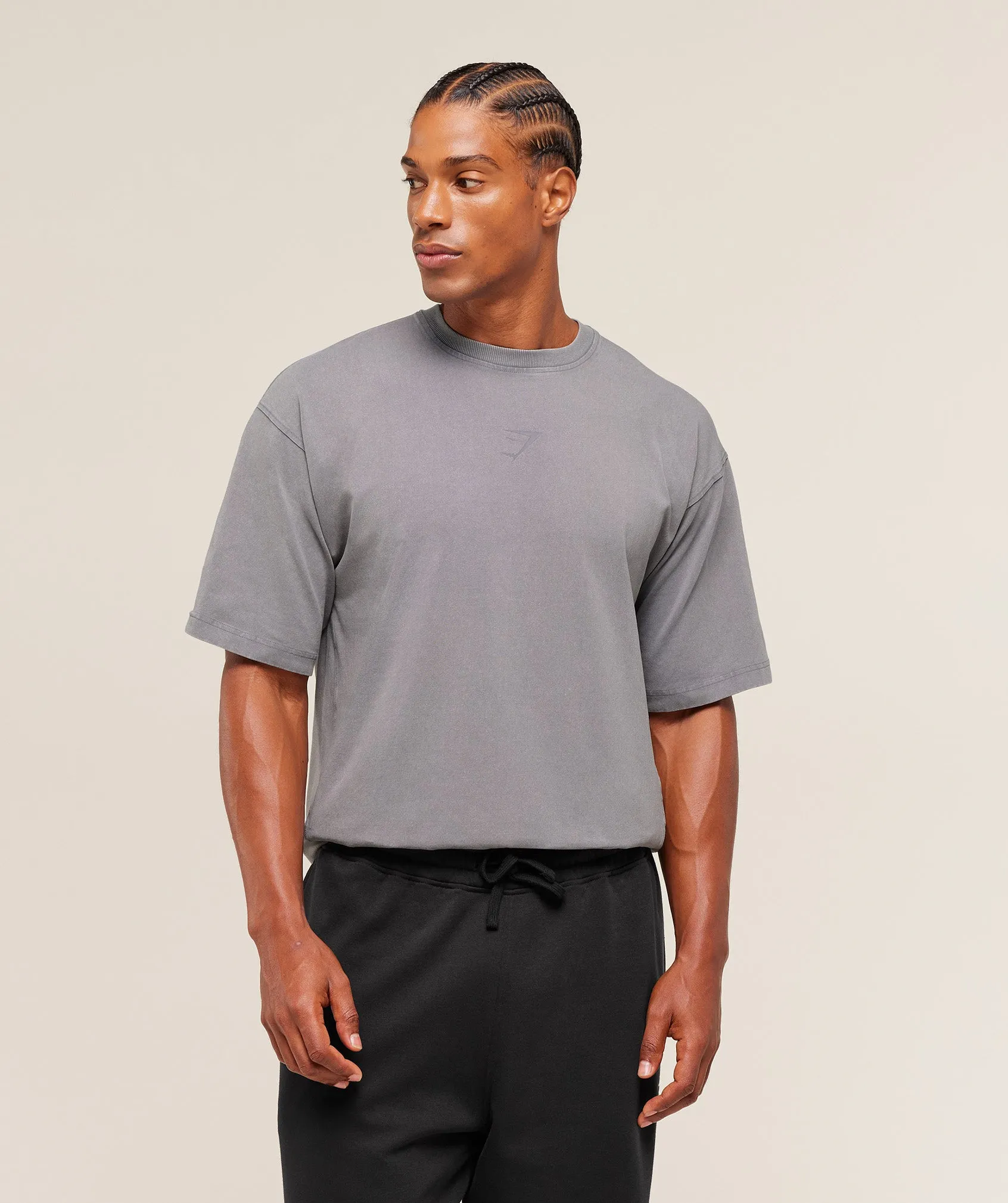 Gymshark Power Washed T-Shirt - GS Medium Grey sold by Gymshark product image thumbnail 2