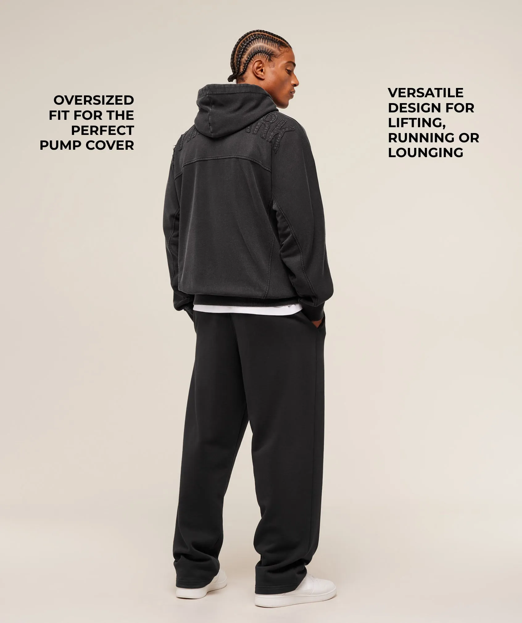 Gymshark Power Washed Hoodie - GS Black sold by Gymshark product image thumbnail 2