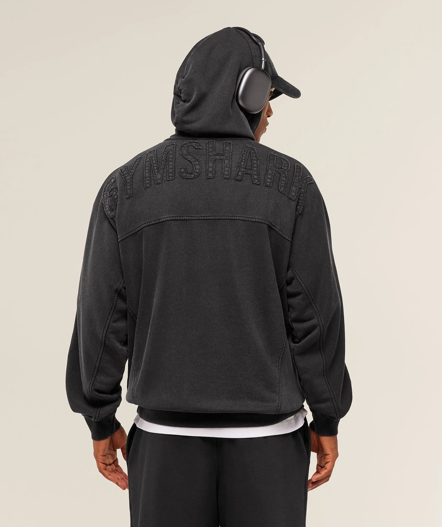 Gymshark Power Washed Hoodie - GS Black sold by Gymshark
