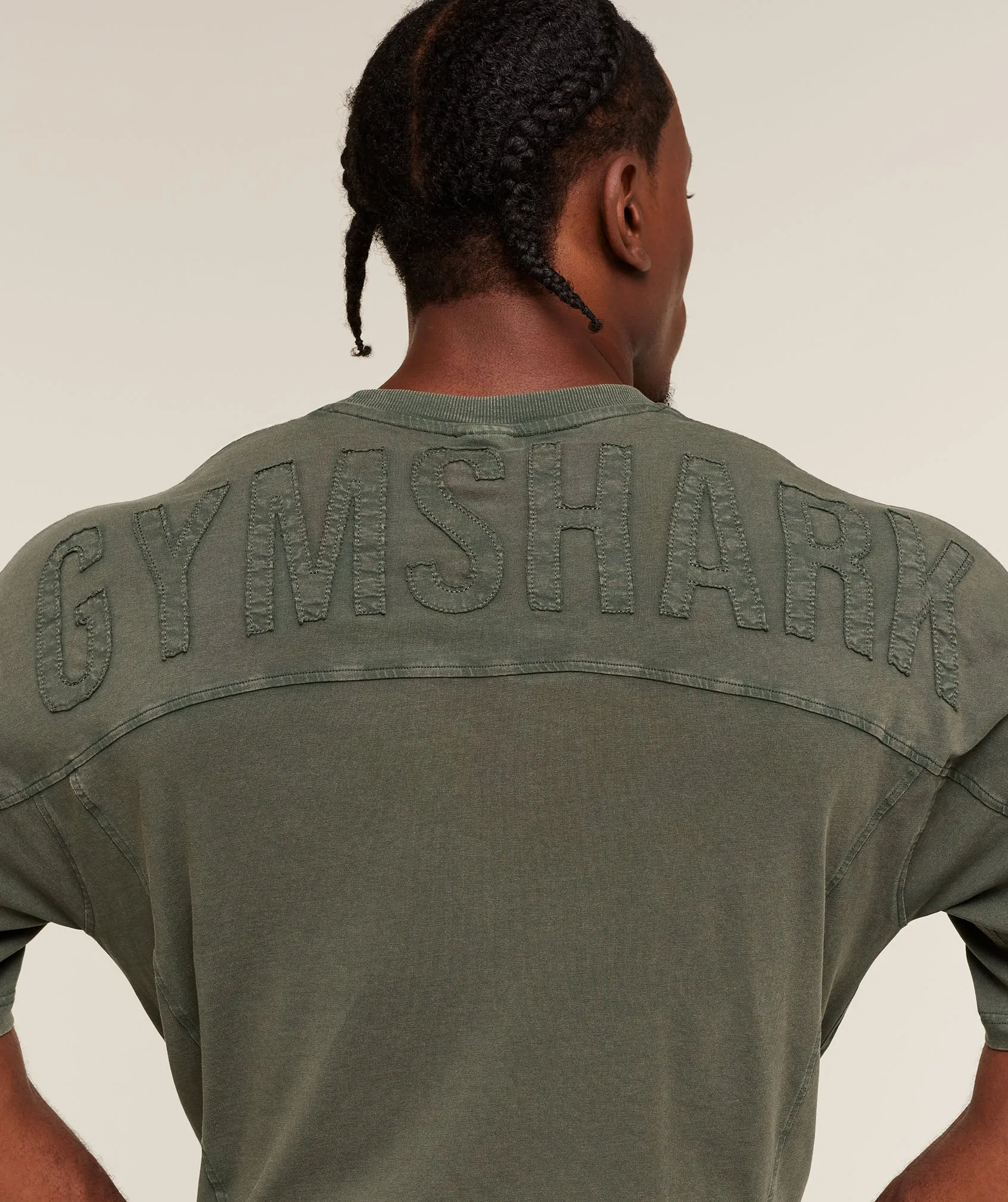 Gymshark Power Washed T-Shirt - GS Strength Green sold by Gymshark product image thumbnail 5