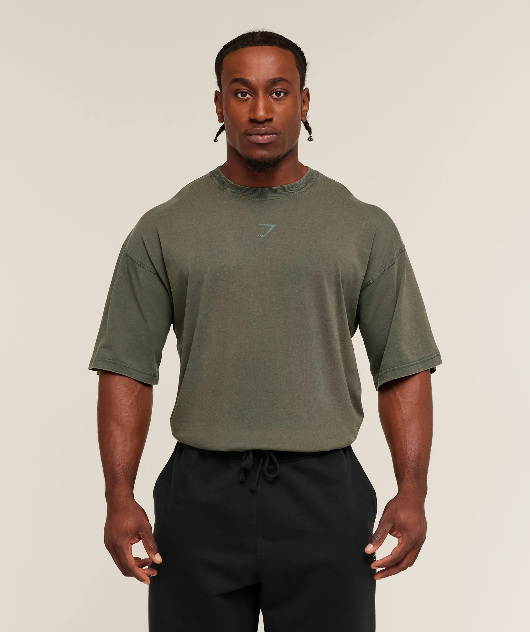 Gymshark Power Washed T-Shirt - GS Strength Green sold by Gymshark product image thumbnail 3