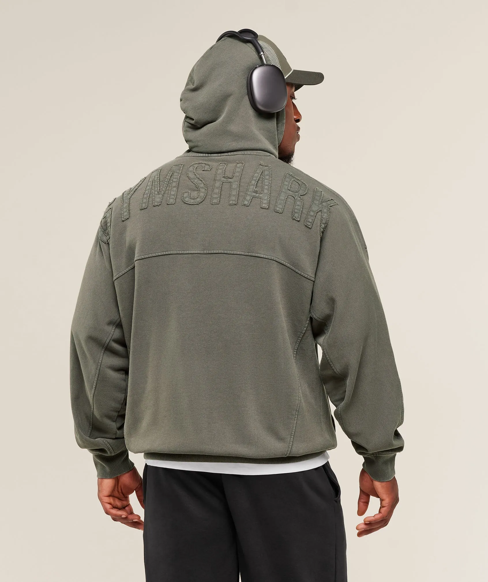 Gymshark Power Washed Hoodie - GS Strength Green sold by Gymshark product image thumbnail 4