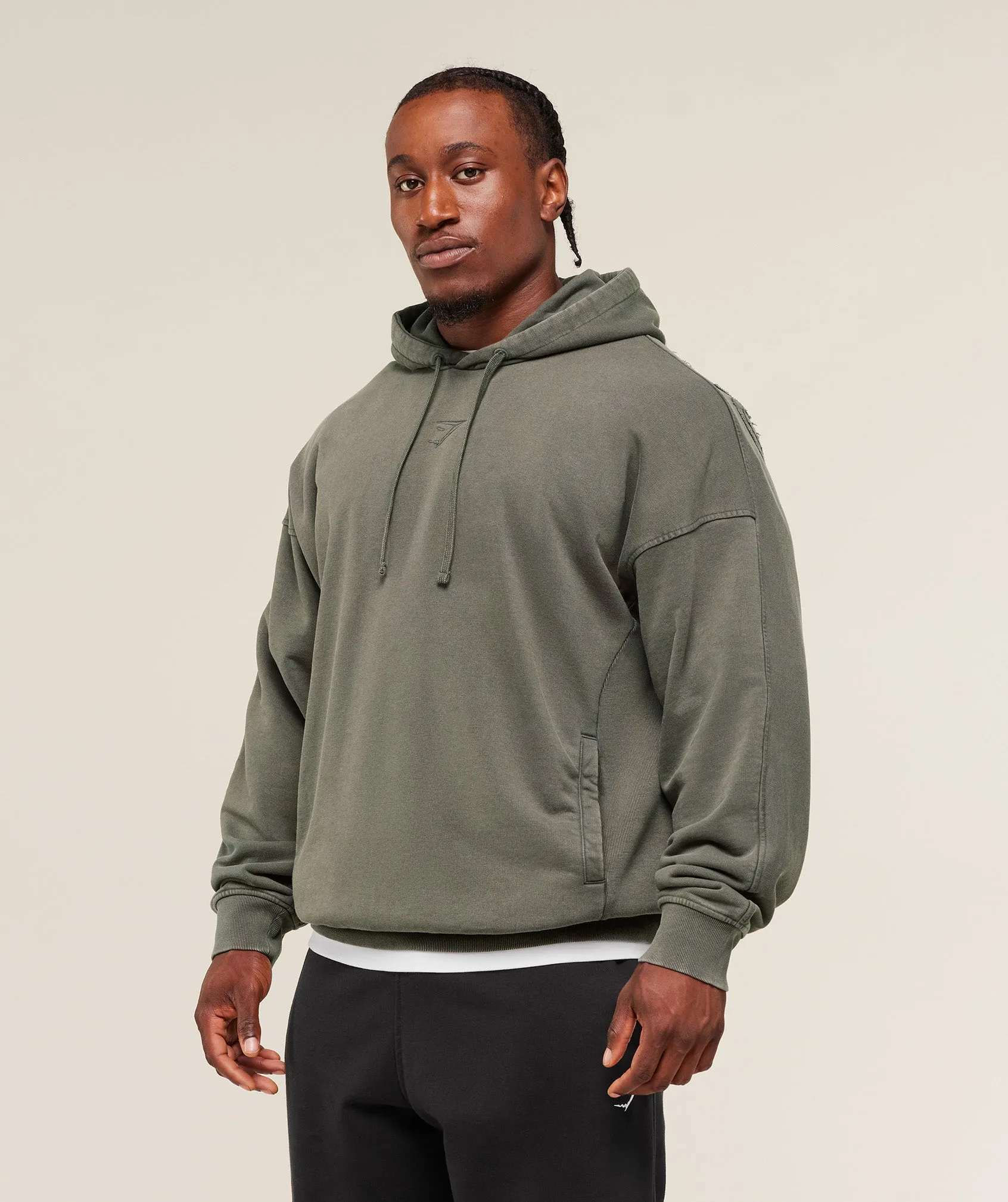 Gymshark Power Washed Hoodie - GS Strength Green sold by Gymshark product image thumbnail 5
