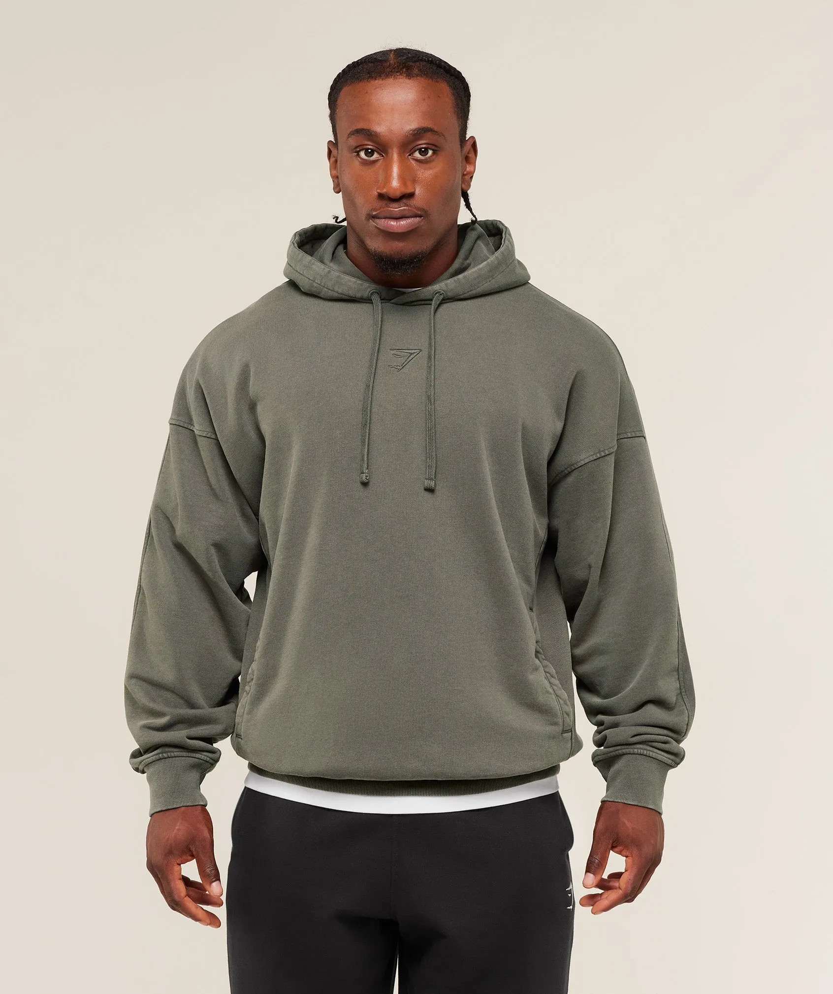Gymshark Power Washed Hoodie - GS Strength Green sold by Gymshark product image thumbnail 3